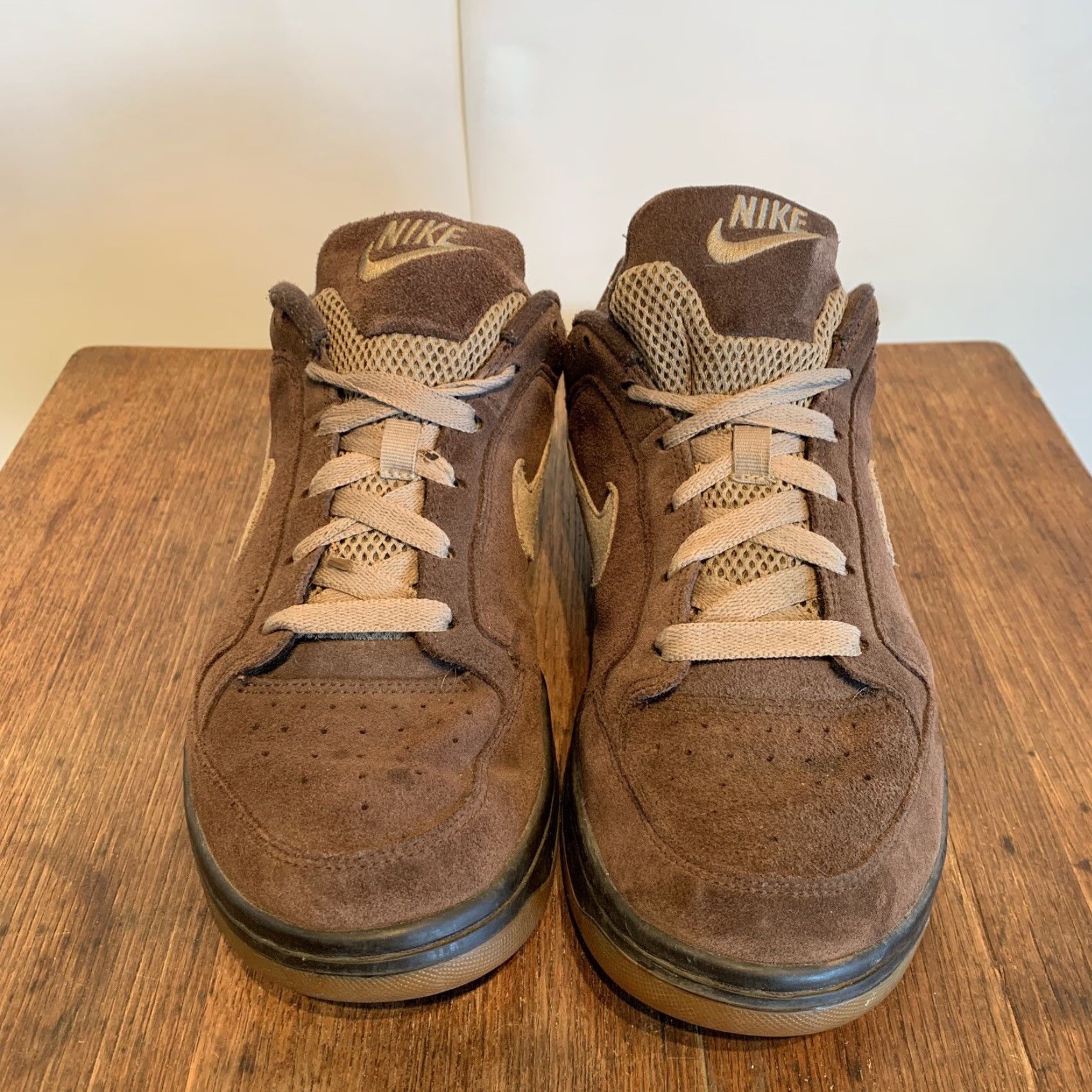 Nike Nike Dunk Low Mens Size 9 Brown Leather Sneaker 2007 Air Swoosh Size US 9 / EU 42 - 6 Thumbnail