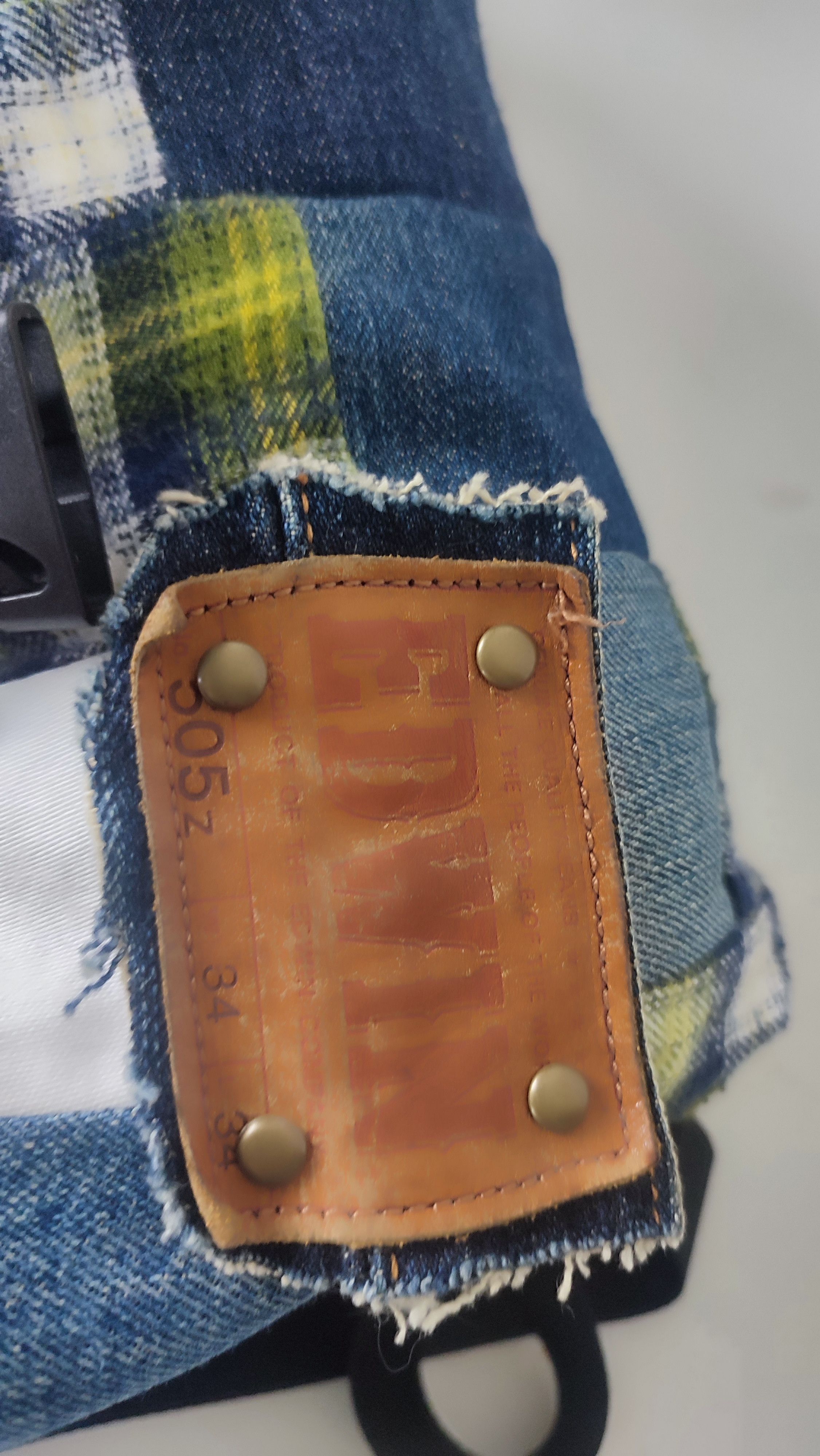 Edwin × Handmade Handmade patchwork denim bag remake old jeans Size ONE SIZE - 10 Thumbnail