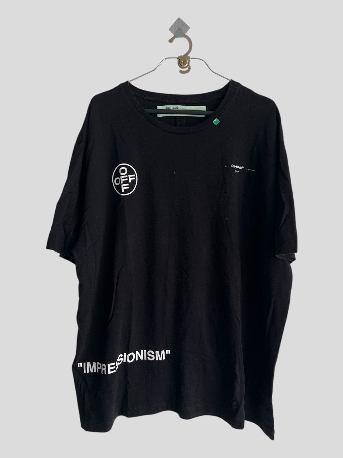 Off-White SS19 Off-White C/O Virgil Abloh "Impression" Oversized Shirt Size US L / EU 52-54 / 3 - 5 Thumbnail