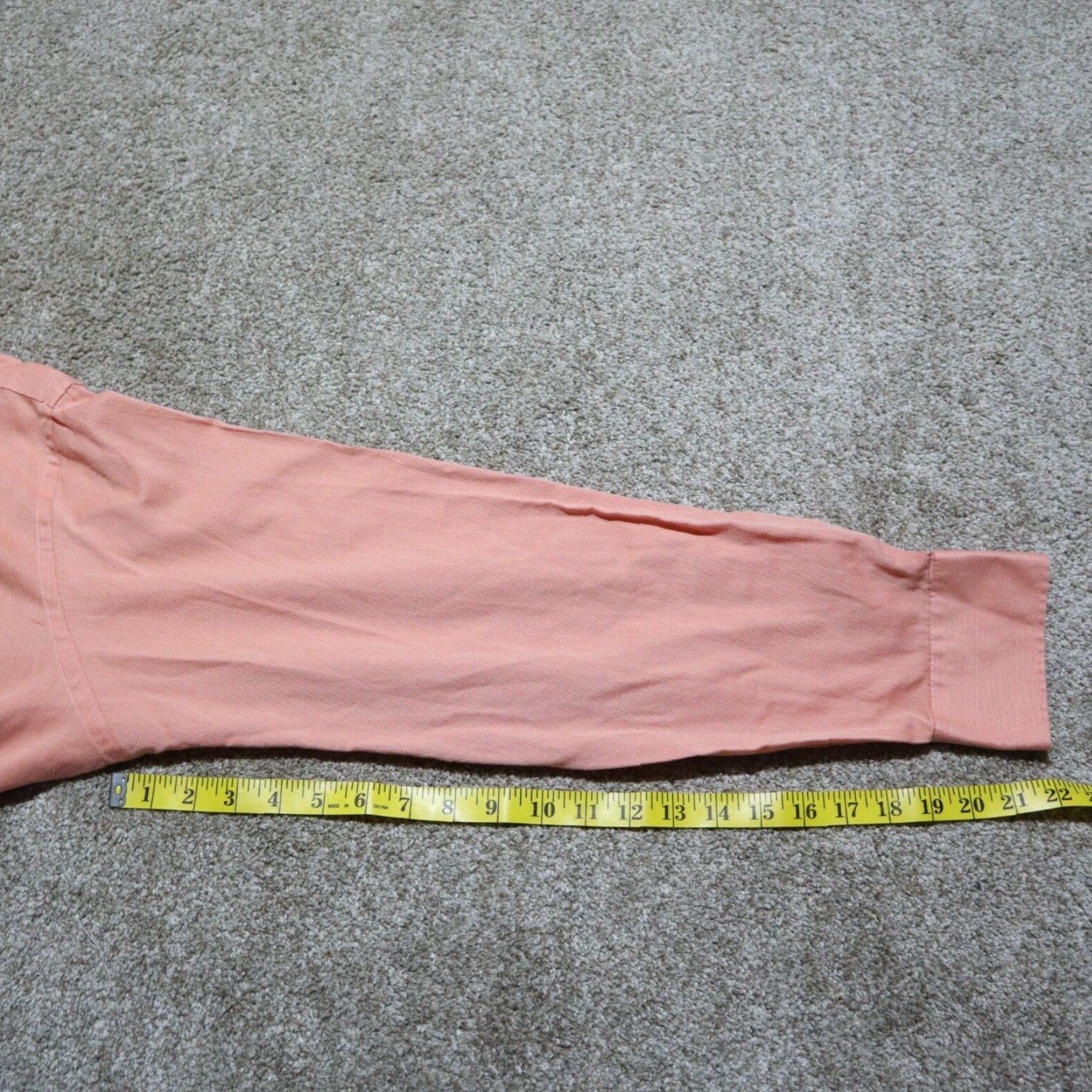 Geoffrey Beene Geoffrey Beene Shirt Mens 16 Salmon Pink Button-Down Long Sleeve Classic Fitted Cotton Blend Dress Shirt 2 Ply No Iron Size 16 34 / 35 Size US L / EU 52-54 / 3 - 7 Thumbnail