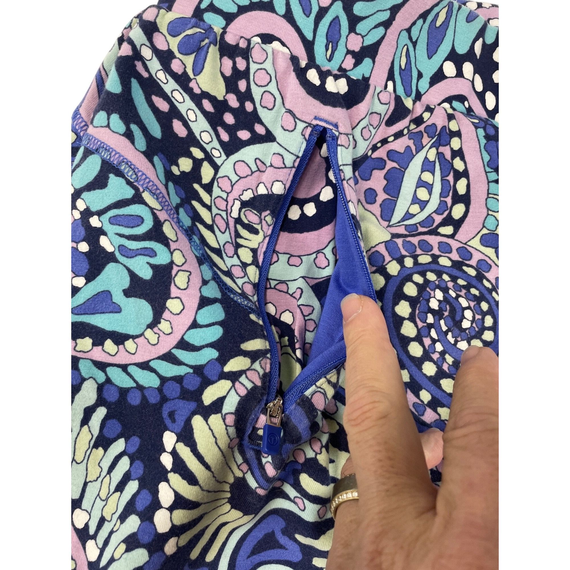 Talbots Talbots Womens Paisley Print Skort SP Blue/Purple Sz SP SKU Size XS / US 0-2 / IT 36-38 - 10 Thumbnail