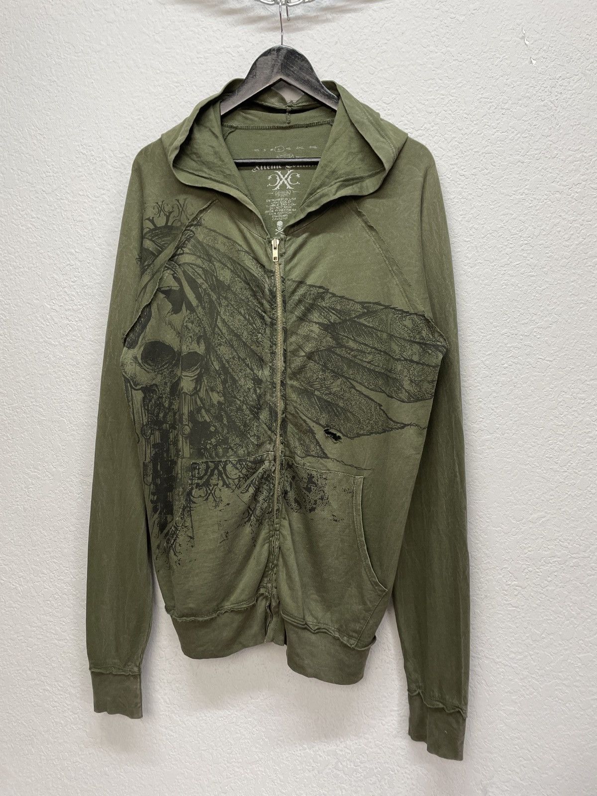 Vintage Y2K Xtreme Couture Light Zip Hoodie Affliction Type