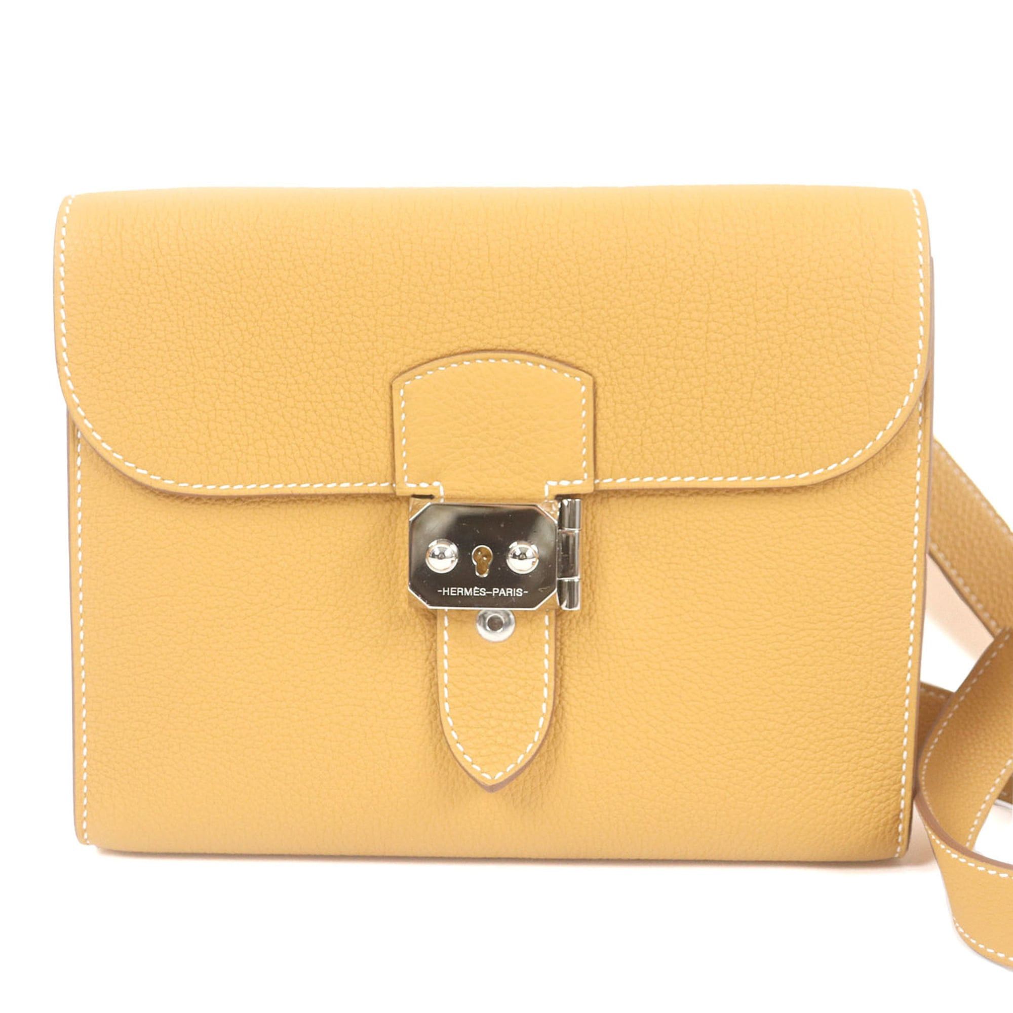 Hermes HERMES Sac à Dépêches 21 Togo Leather Shoulder Bag, Natural Sable, W Stamp, with Dust Made in France, Men's Size ONE SIZE - 1 Thumbnail