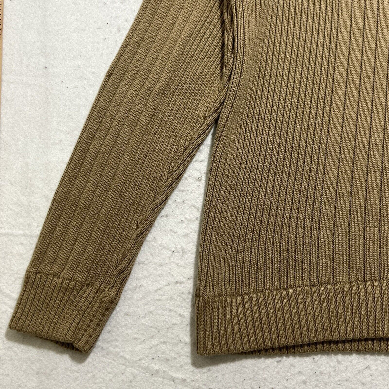 Eddie Bauer Eddie Bauer Henley Sweater Heavyweight Ribbed Sweater Beige Size US XL / EU 56 / 4 - 6 Thumbnail