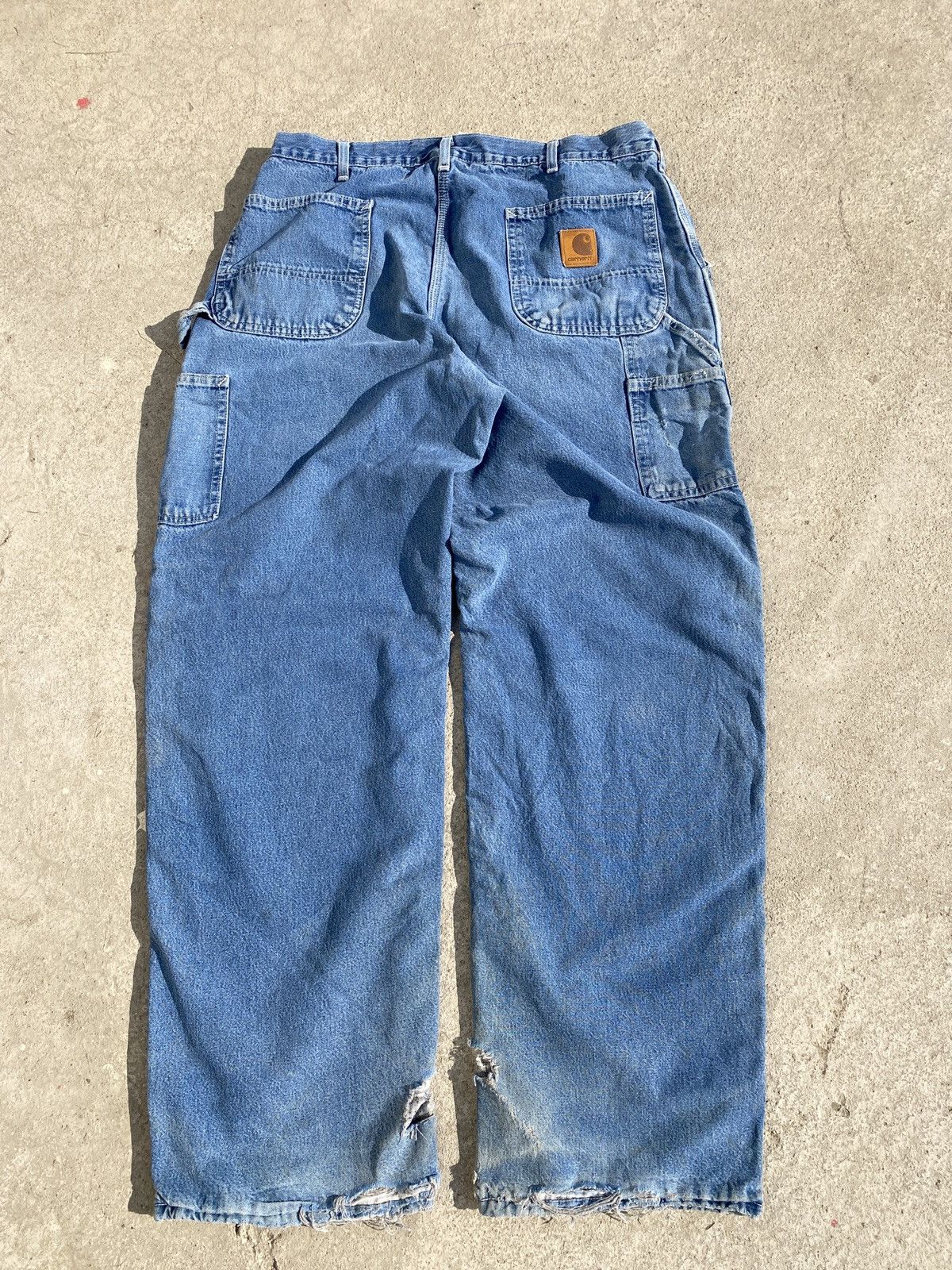 Carhartt Crazy Vintage Carhartt Thrashed Flannel Lined Pant Size US 38 / EU 54 - 2 Thumbnail