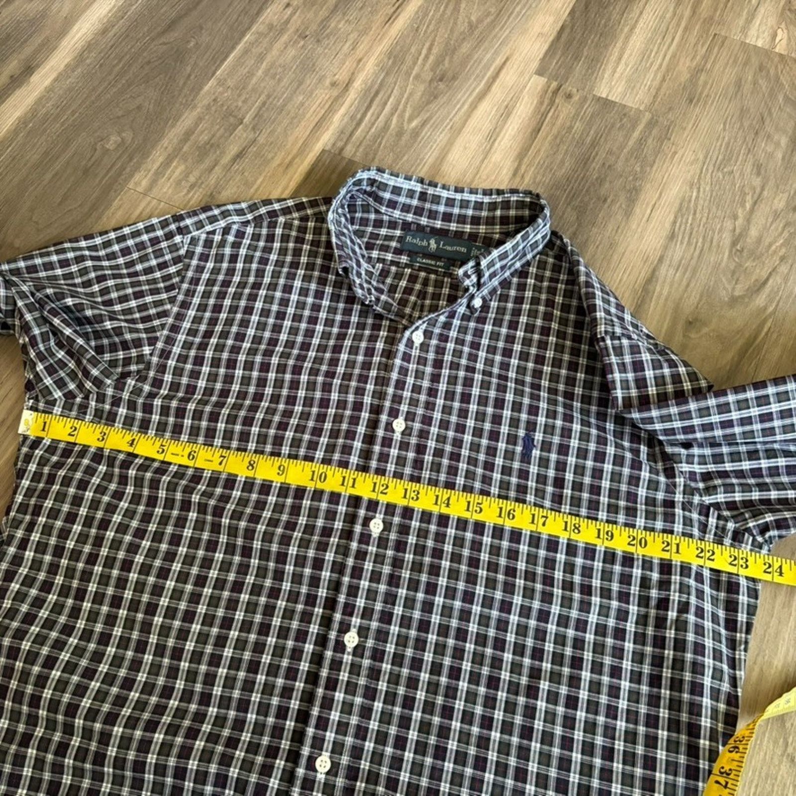 Polo Ralph Lauren × Vintage Vintage Polo Ralph Lauren Shirt Men's Size L Plaid Size US L / EU 52-54 / 3 - 4 Thumbnail