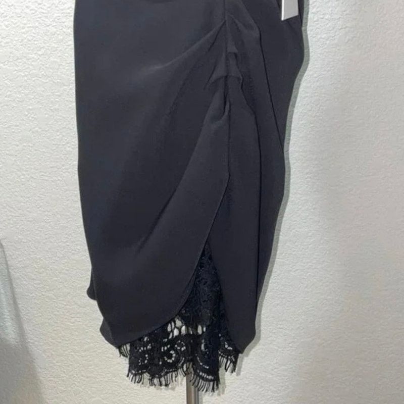 NEW AMANDA UPRICHARD REVOLVE Black Mini Strapless Dress XS