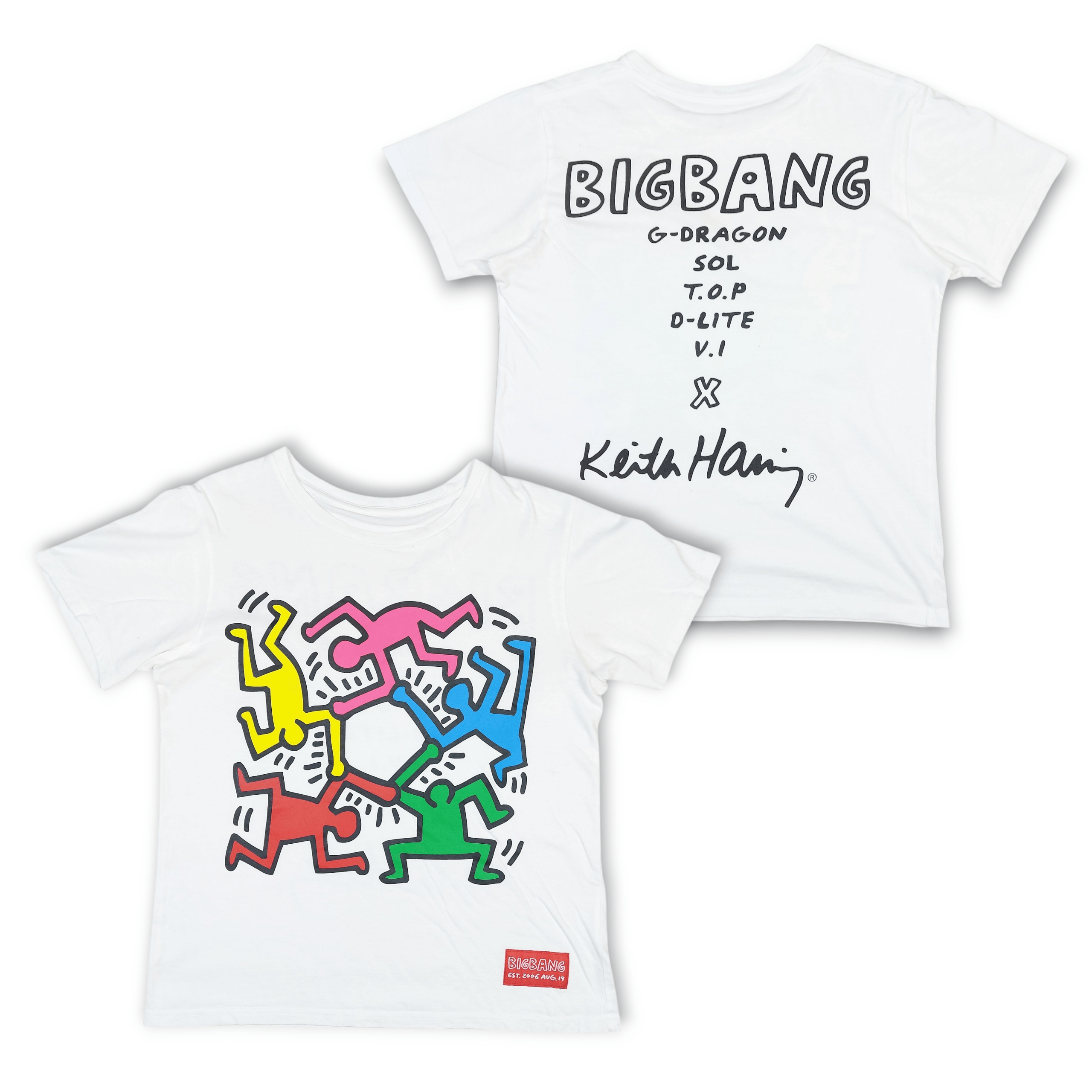 T-SHIRT MALE IDOL BIGBANG NONAGON WHITE S SIZE 1 JAPAN DOME