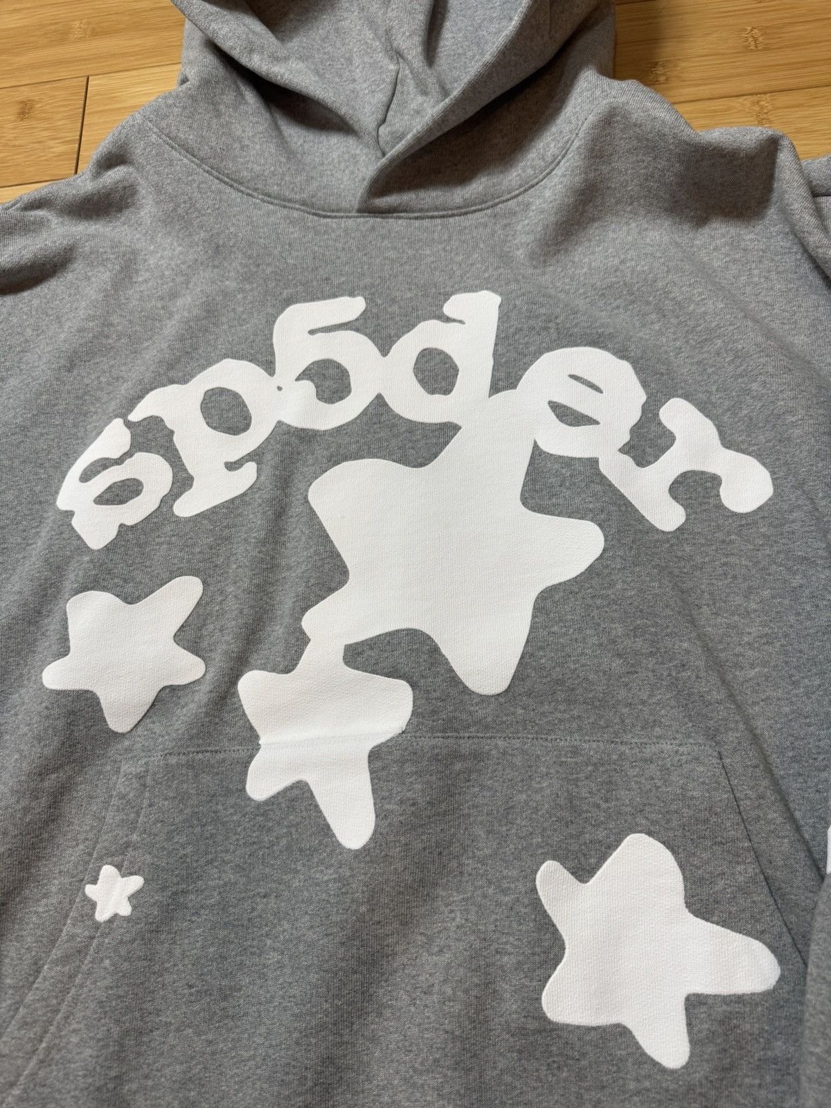 Sp5der Sp5der Beluga Hoodie “Dark Heather Grey” Size XXL Size US XXL / EU 58 / 5 - 2 Thumbnail