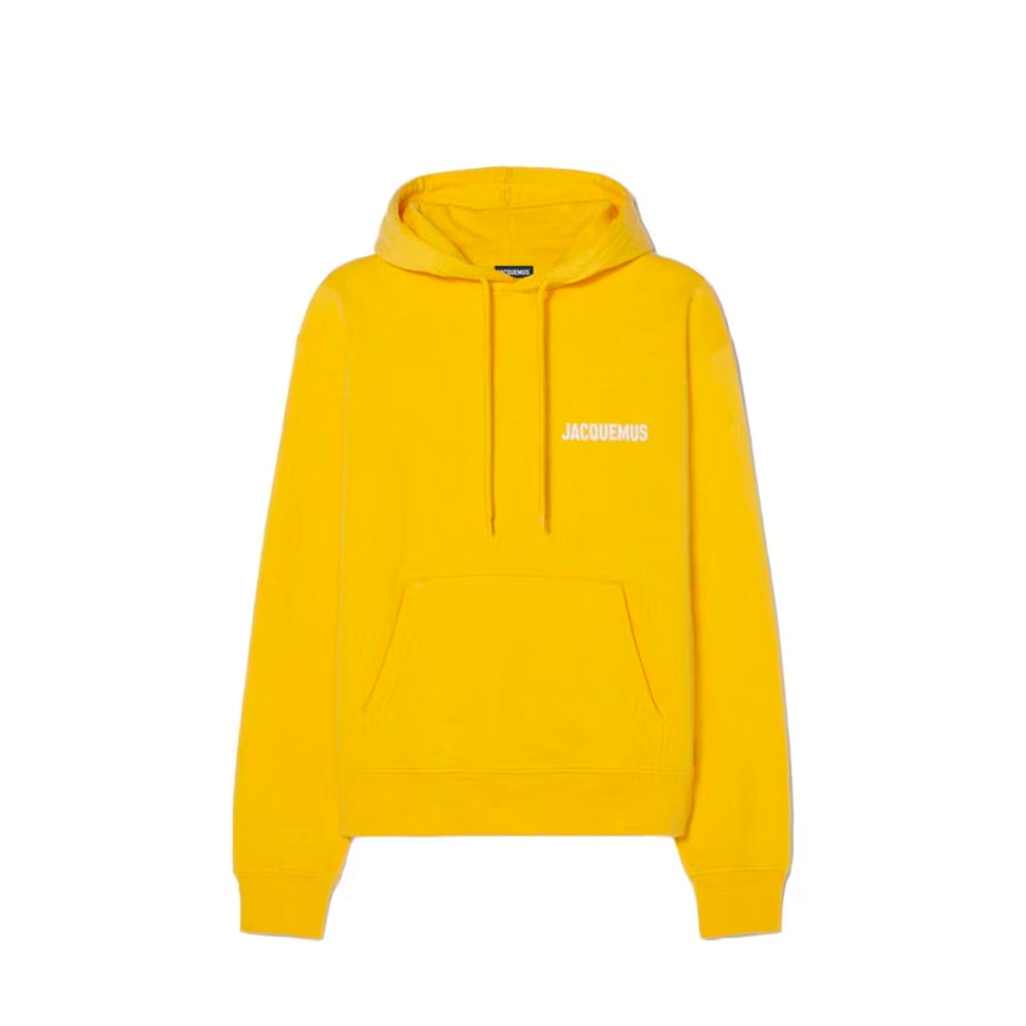 Jacquemus JACQUEMUS - The Jacquemus yellow cotton hooded sweatshirt (XL) Size XL / US 12-14 / IT 48-50 - 1 Thumbnail