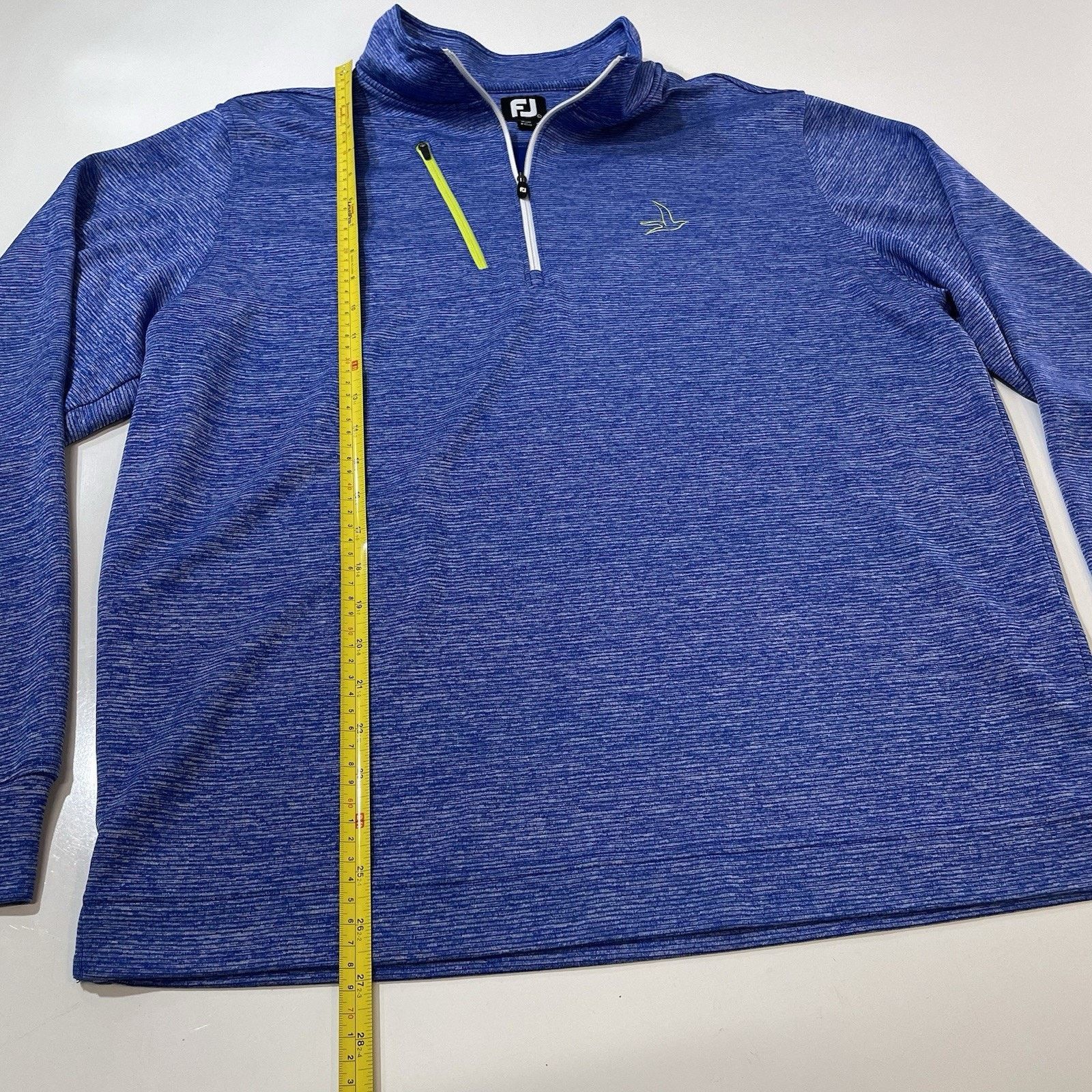 Footjoy FootJoy Men Blue Stripe Knit Half Zip Pullover Golf Jacket L Size US L / EU 52-54 / 3 - 4 Thumbnail