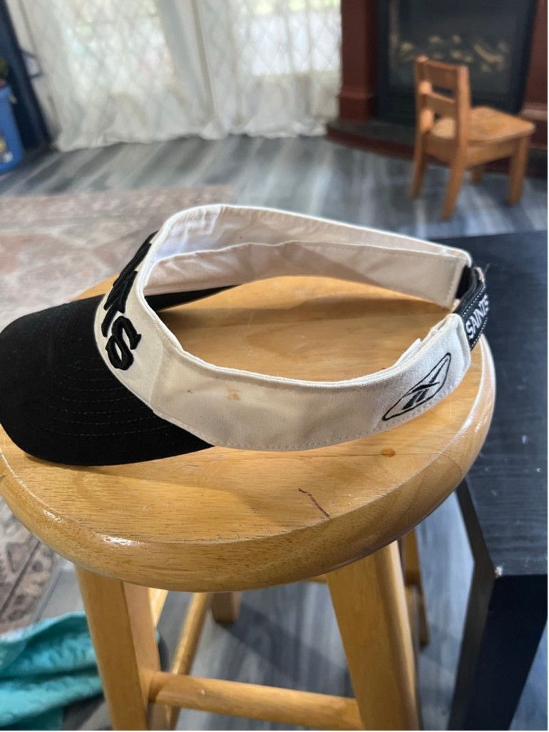 Reebok Men's Reebok New Orleans Saints White Black Visor Hat Size ONE SIZE - 2 Thumbnail