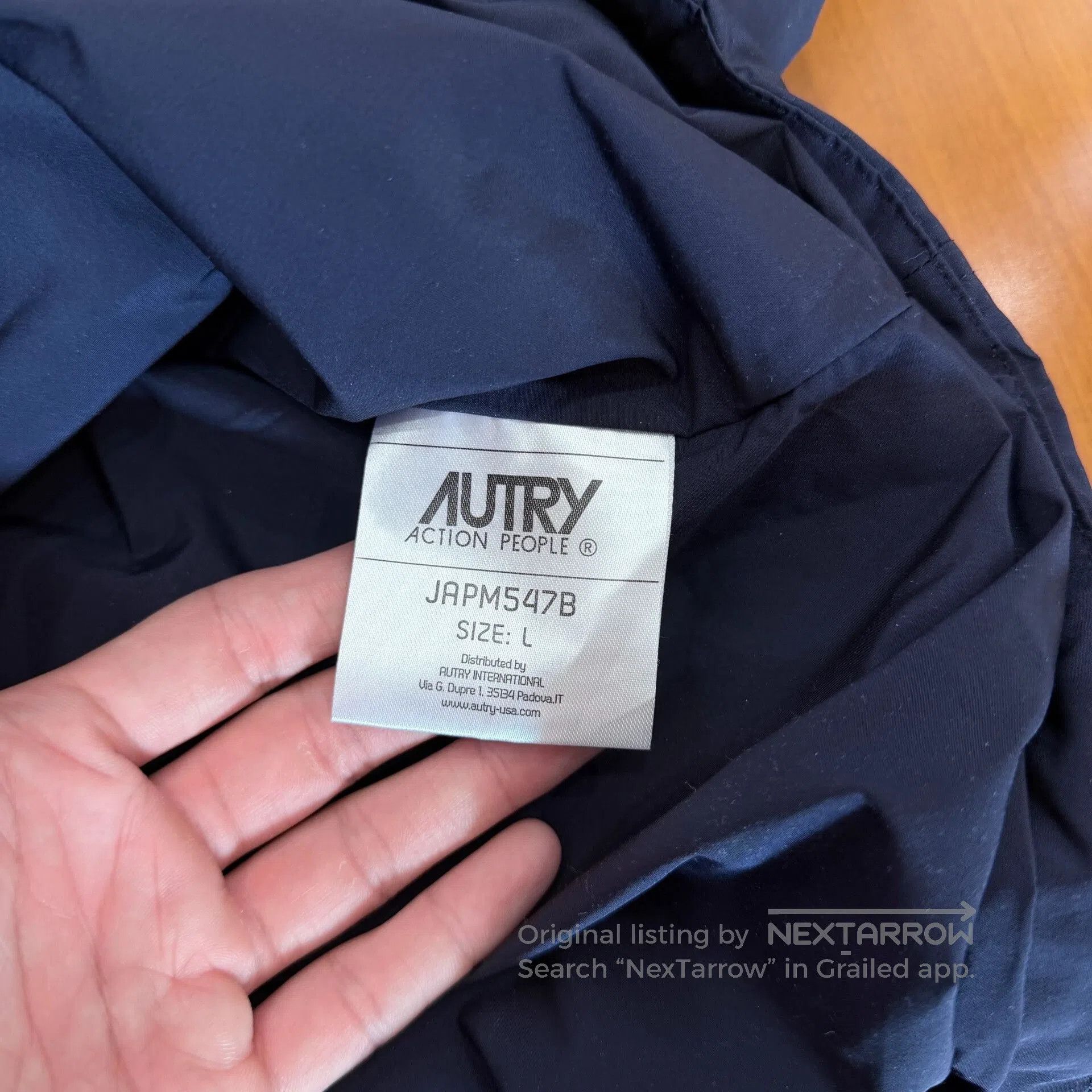 AUTRY Autry Dark Blue Nylon Coach Jacket. Size US L / EU 52-54 / 3 - 3 Thumbnail