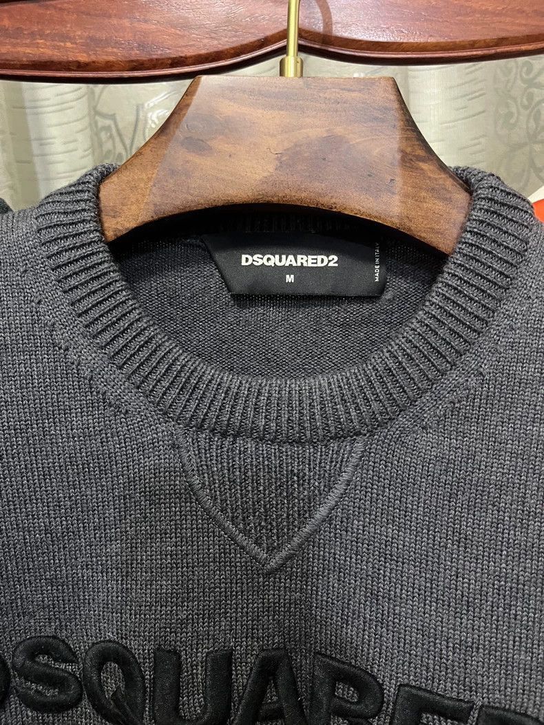Dsquared2 Dsquared2 Dsquared2 Gray Wool Sweater Size M-2506 Size US M / EU 48-50 / 2 - 3 Thumbnail