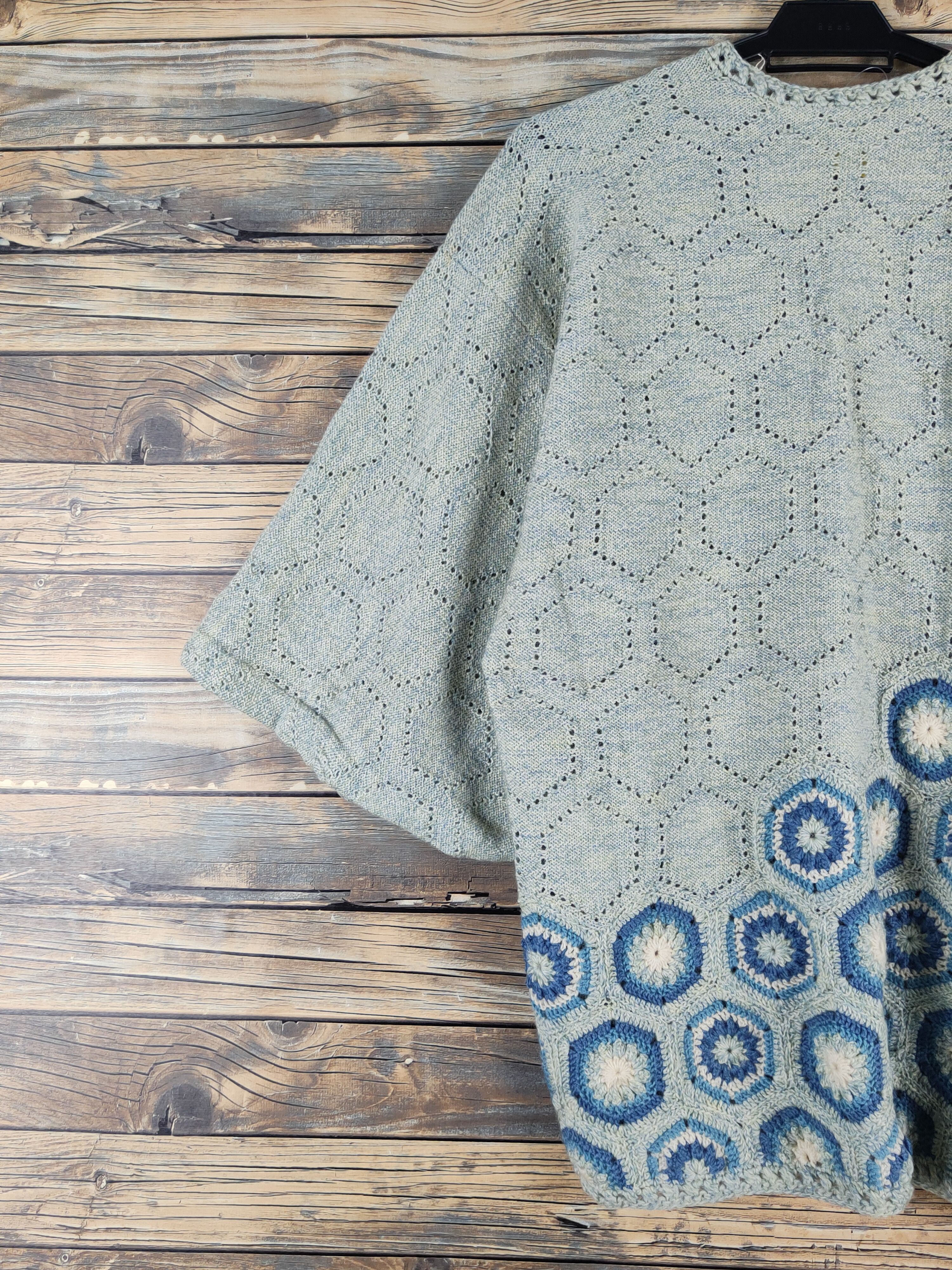 Japanese Brand Japan Green Knitwear vintage cardigan Kimono #W1932 Size US M / EU 48-50 / 2 - 9 Thumbnail