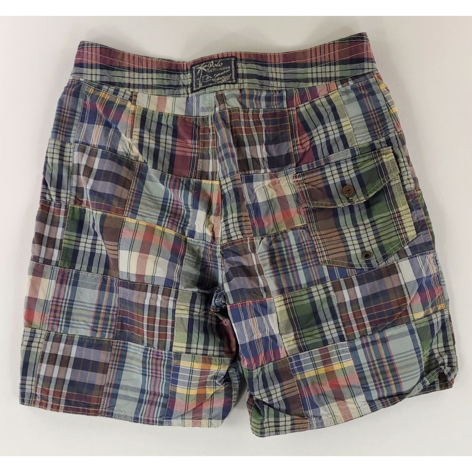 Polo Ralph Lauren Polo Ralph Lauren Shorts Board Madras Patchwork Mens 32 Multicolor Board 32x8 Regular Men Size US XS / EU 42 / 0 - 4 Thumbnail