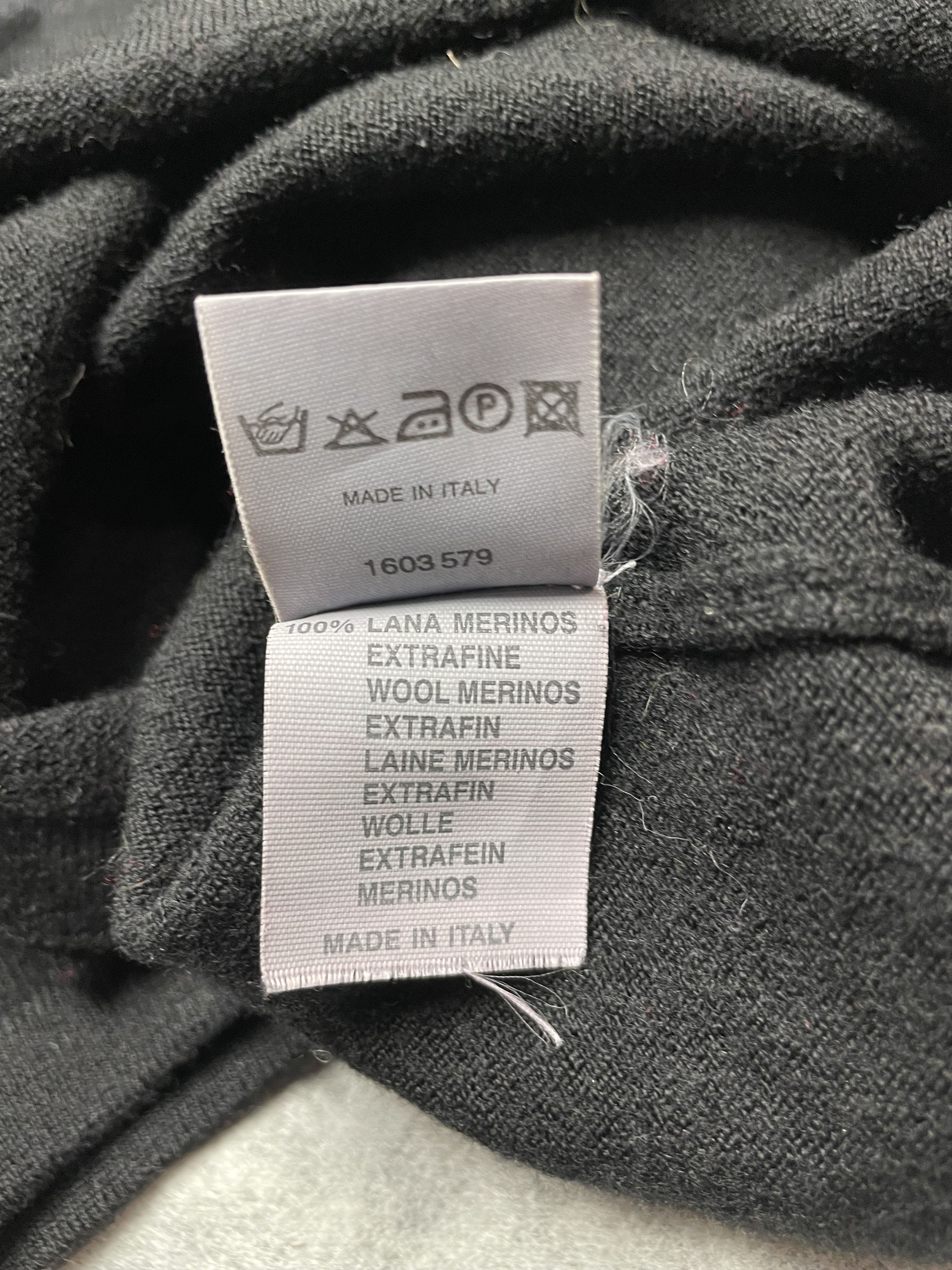 Fabiana Filippi Fabiana Filippi Merino Wool Black High neck Sweater Size XL / US 12-14 / IT 48-50 - 11 Thumbnail