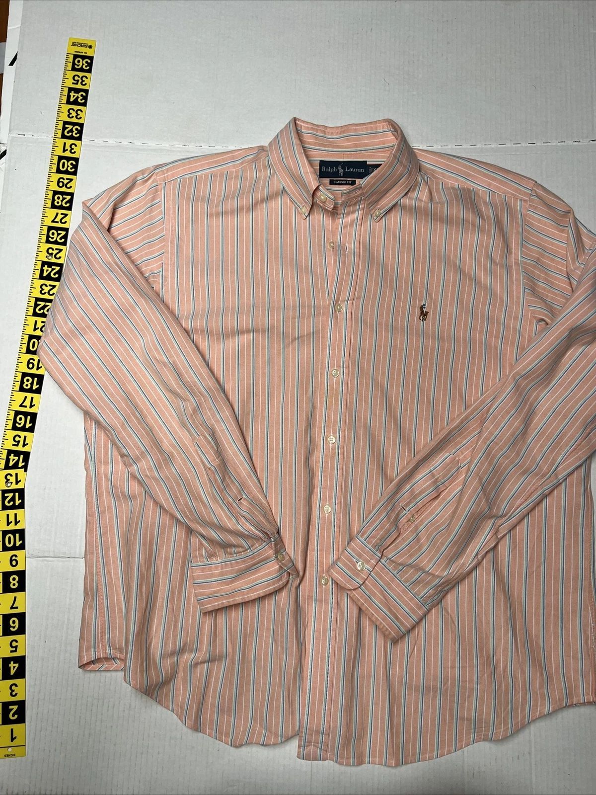 Polo Ralph Lauren Vintage Ralph Lauren Classic Fit Button Down Shirt Size US XL / EU 56 / 4 - 1 Thumbnail