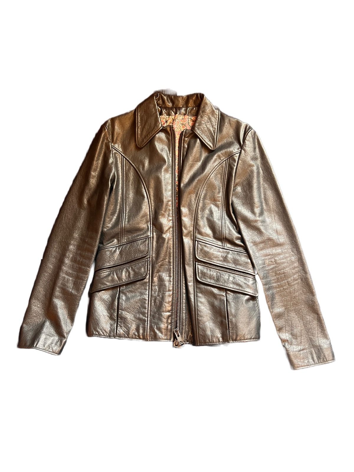 image of Send Offers | Buffalo Leather Jacket Made In Korea in Black, Men's (Size Small)