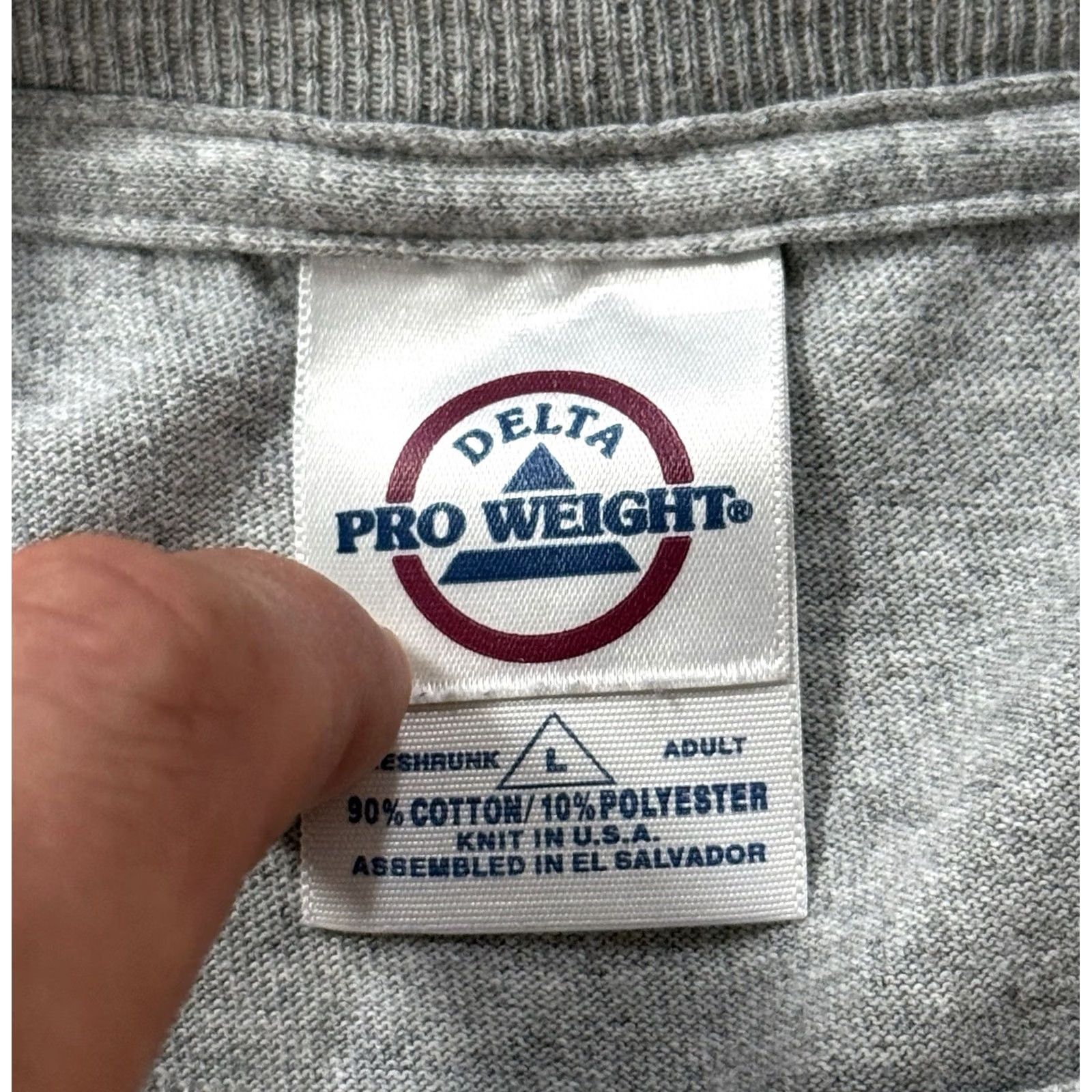 Delta VINTAGE Cannabis Plant Manager Shirt Mens L Gray Delta Pro Weight Short Sleeve Crew Neck 90s Funny Logo Graphic Print Cheech Chong Size US L / EU 52-54 / 3 - 7 Thumbnail