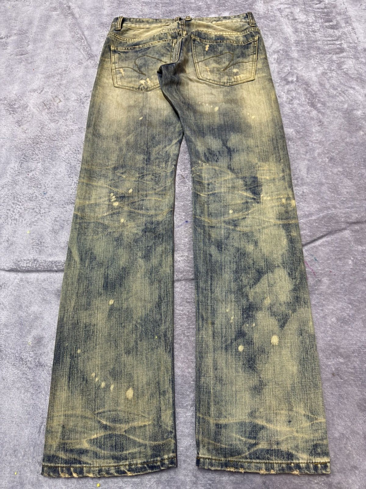 Hysteric Glamour Standard Number Japan Acid Mud Wash Straight Jeans Size US 30 / EU 46 - 2 Thumbnail