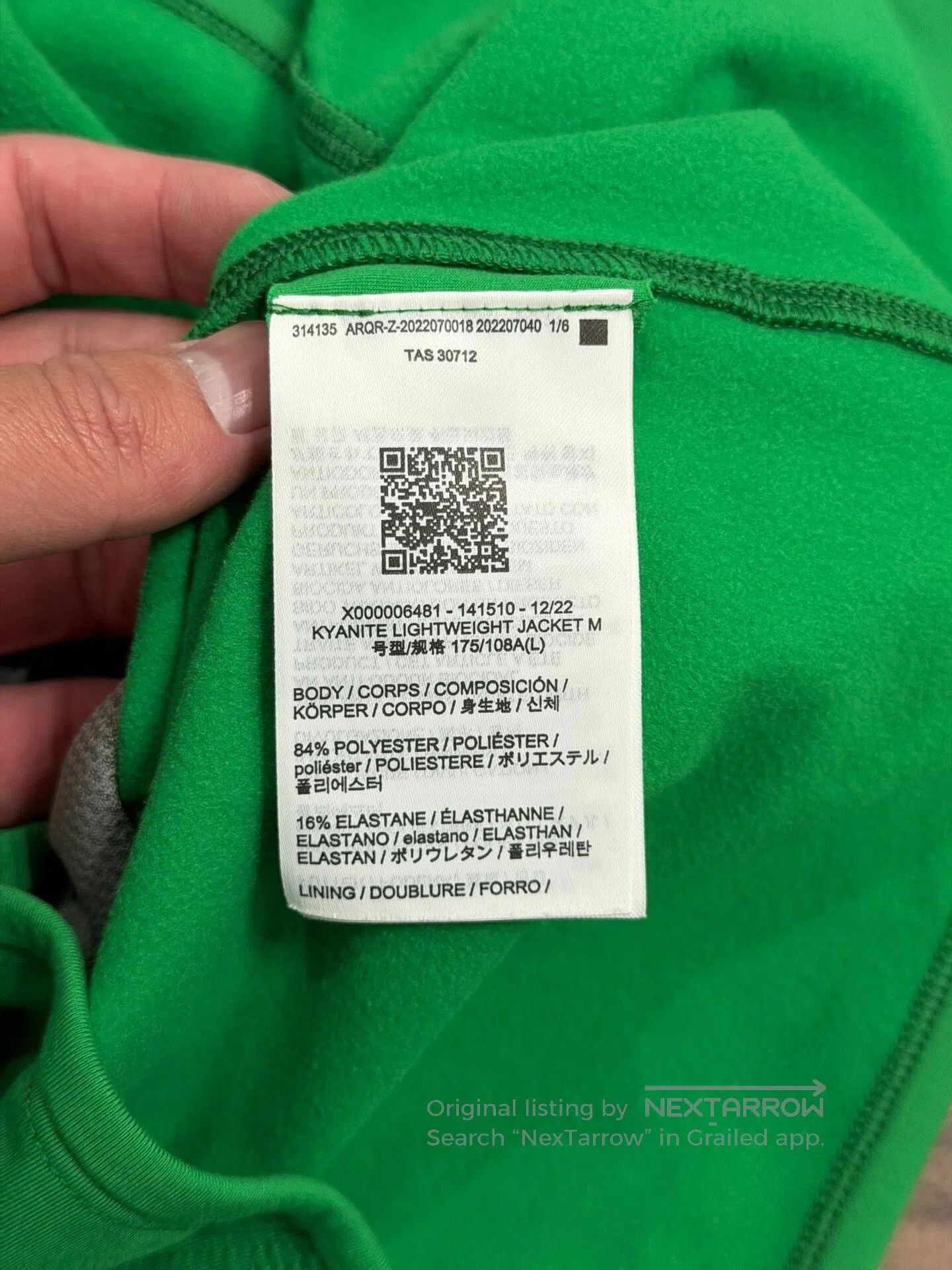 Arc'teryx Arcteryx Kyanite Lightweight Jacket Green. Size US L / EU 52-54 / 3 - 4 Thumbnail