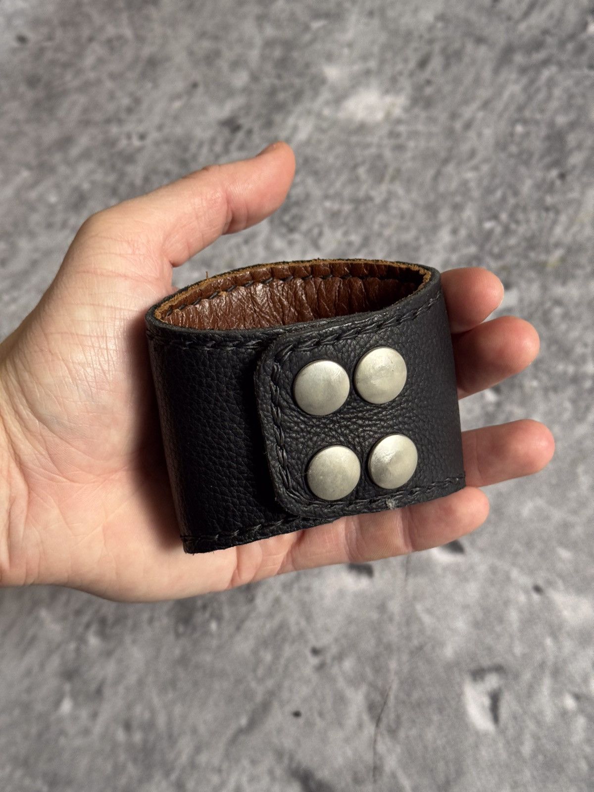 Leather × Vintage ⚠️🔥Vintage SR leather bracelet moto style Soulriders Size ONE SIZE - 7 Thumbnail