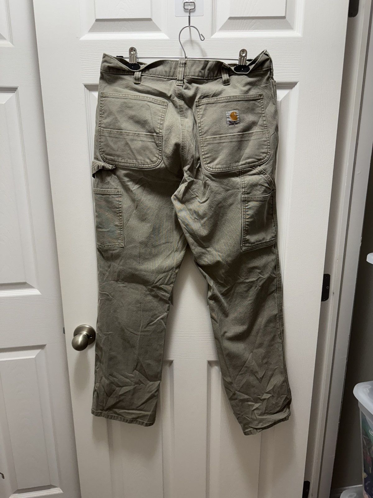 Carhartt Carhartt Carpenter Work Pants Pocket Distressed Relaxed Size US 34 / EU 50 - 4 Thumbnail