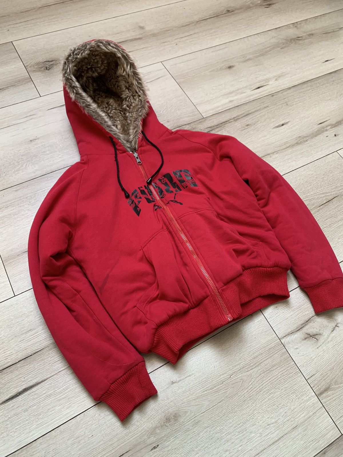 If Six Was Nine × Le Grande Bleu (L.G.B.) × Vintage VINTAGE ZIP HOODIE WITH FAUX FUR JAPANESE LGB GOA STYLE Size XL / US 12-14 / IT 48-50 - 4 Thumbnail