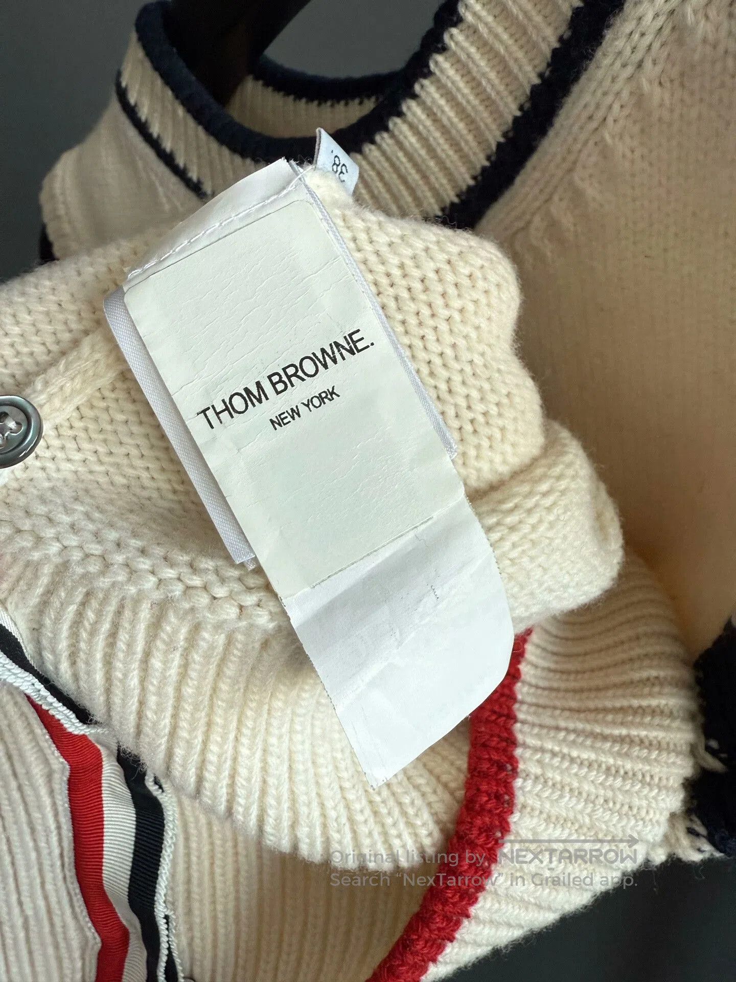 Thom Browne thom browne sleeveless white knit vest. Size US S / EU 44-46 / 1 - 4 Thumbnail