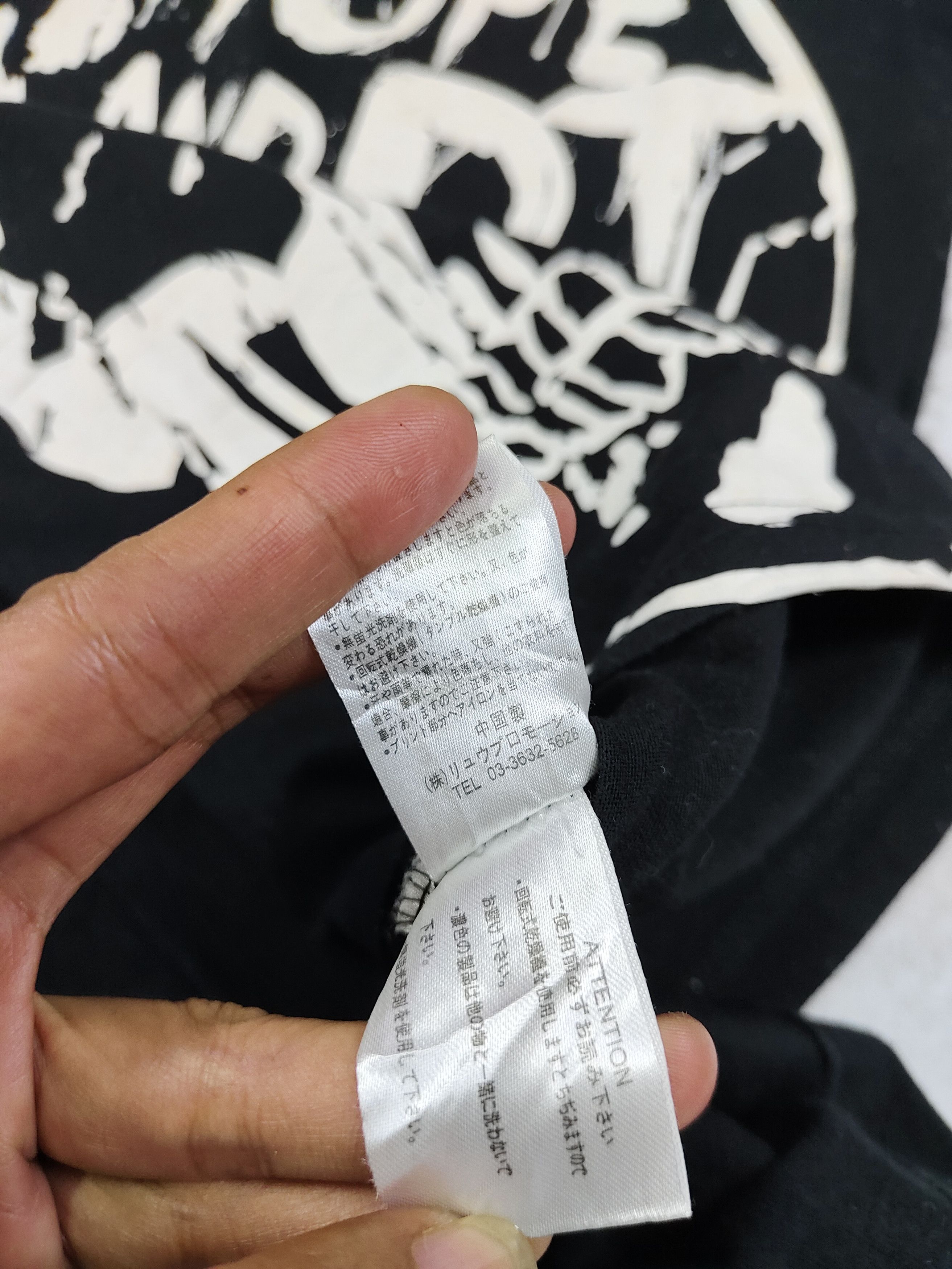Japanese Brand Rokujusan 63❤️‍🔥Hope And Skull Big Graphic Gothic Punk Size L / US 10 / IT 46 - 6 Thumbnail