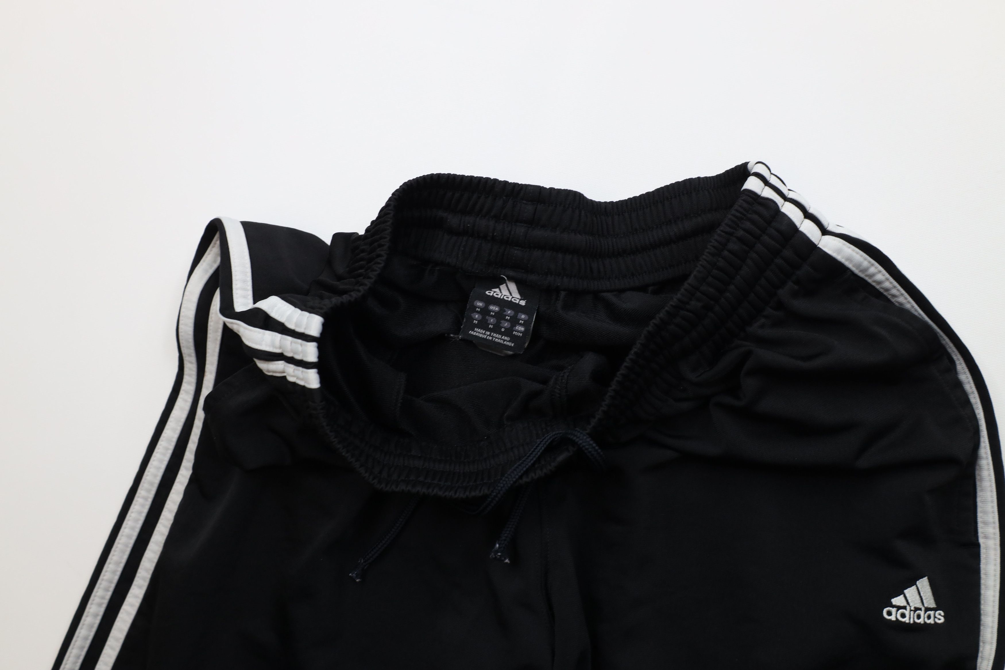 Adidas Vintage Y2K Adidas Striped Wide Leg Sweatpants Pants Black Size US 34 / EU 50 - 8 Thumbnail