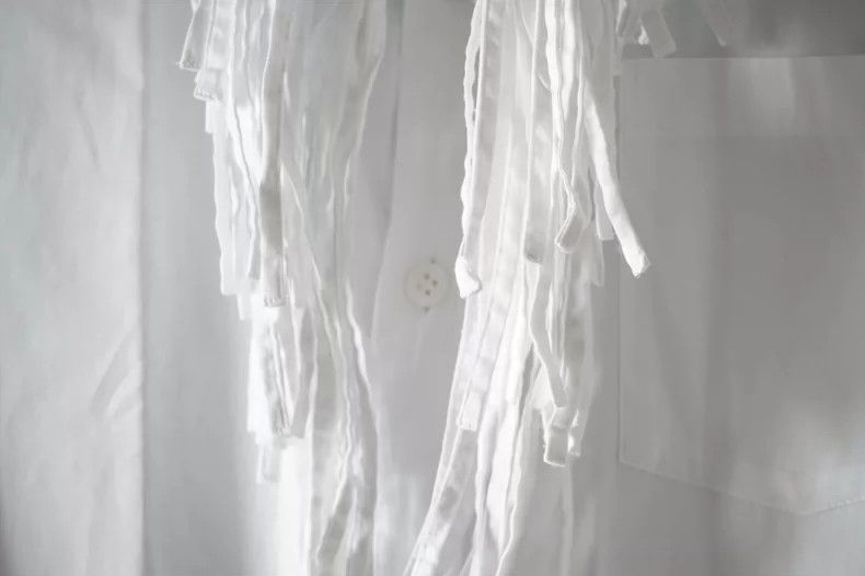Yohji Yamamoto Yohji Yamamoto06 AW Knot Show White Shirt 2503-Nextarrow Size US M / EU 48-50 / 2 - 6 Thumbnail