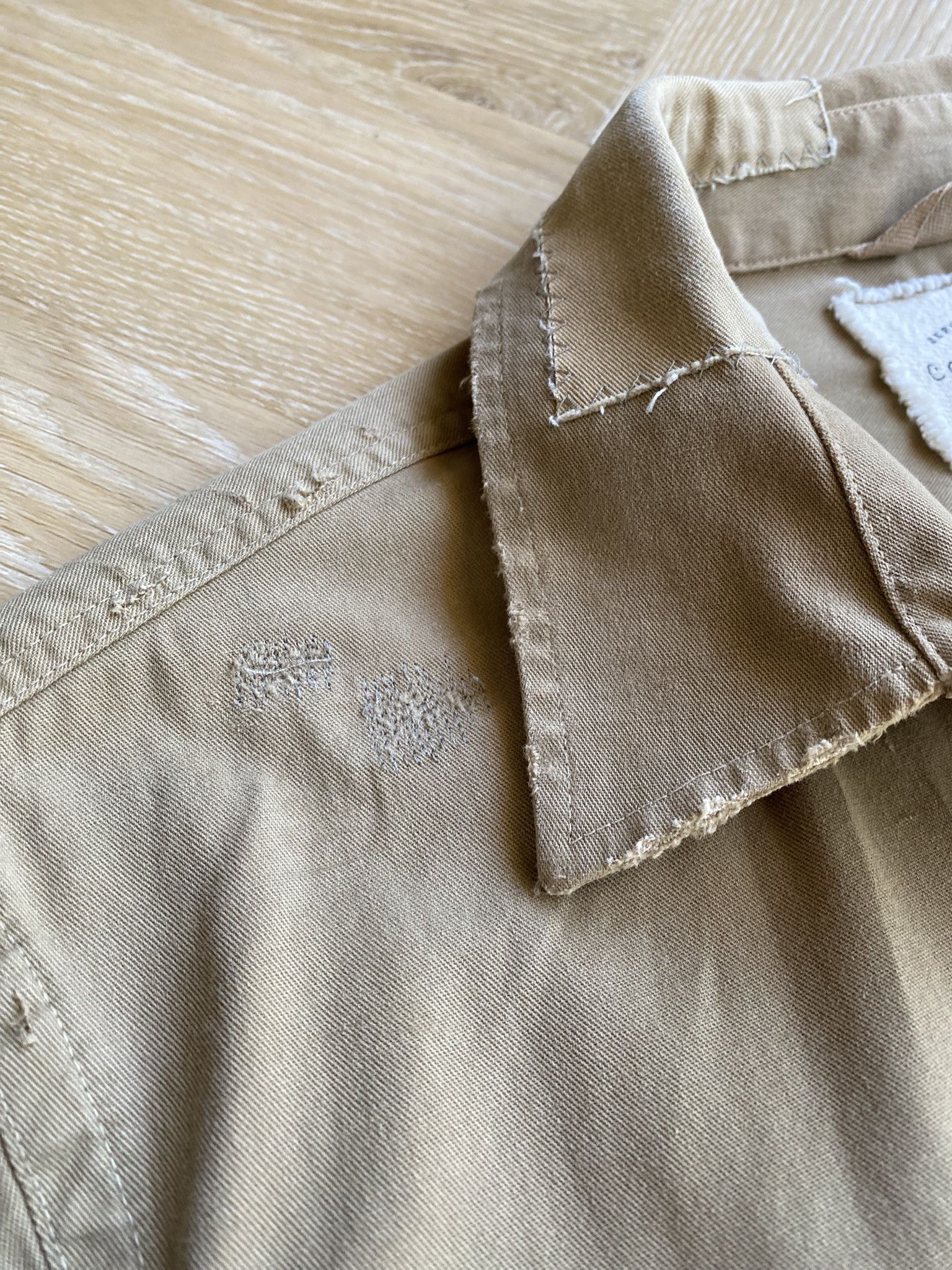 Kapital Repair Work Shirt - Khaki Twill Size US M / EU 48-50 / 2 - 8 Thumbnail