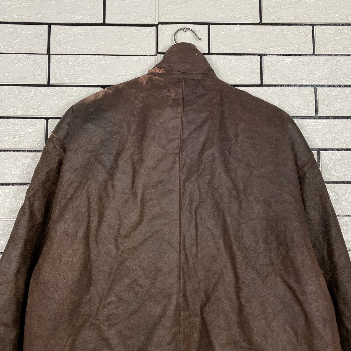 Japanese Brand 🔥VINTAGE LEATHER JACKET BLANKET HUNTING CLUB ISSEY MIYAKE Size US L / EU 52-54 / 3 - 9 Thumbnail