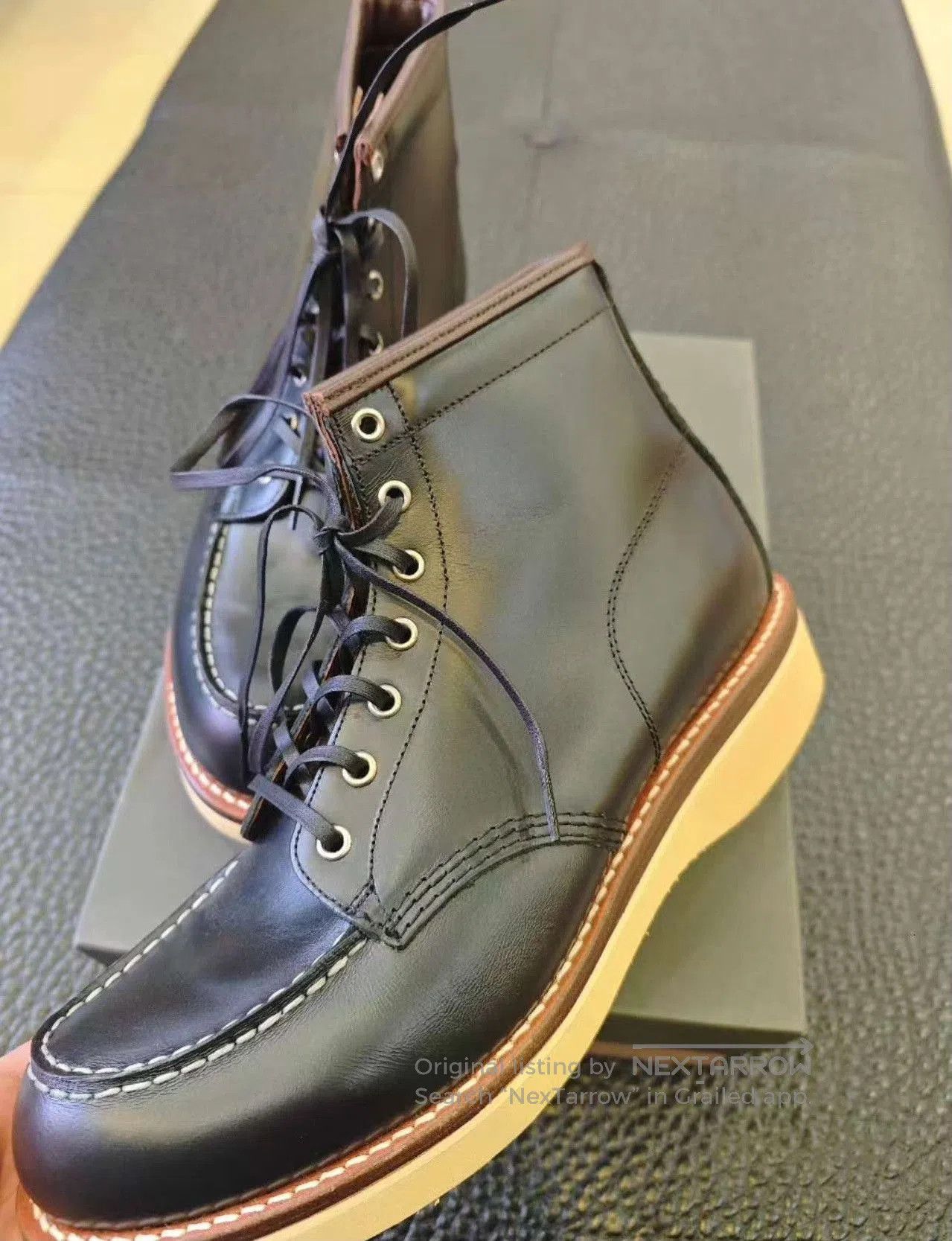 Uniform Bridge Brother Bridge Japanese Leather Retro Work Boots. Size US 10 / EU 43 - 2 Thumbnail