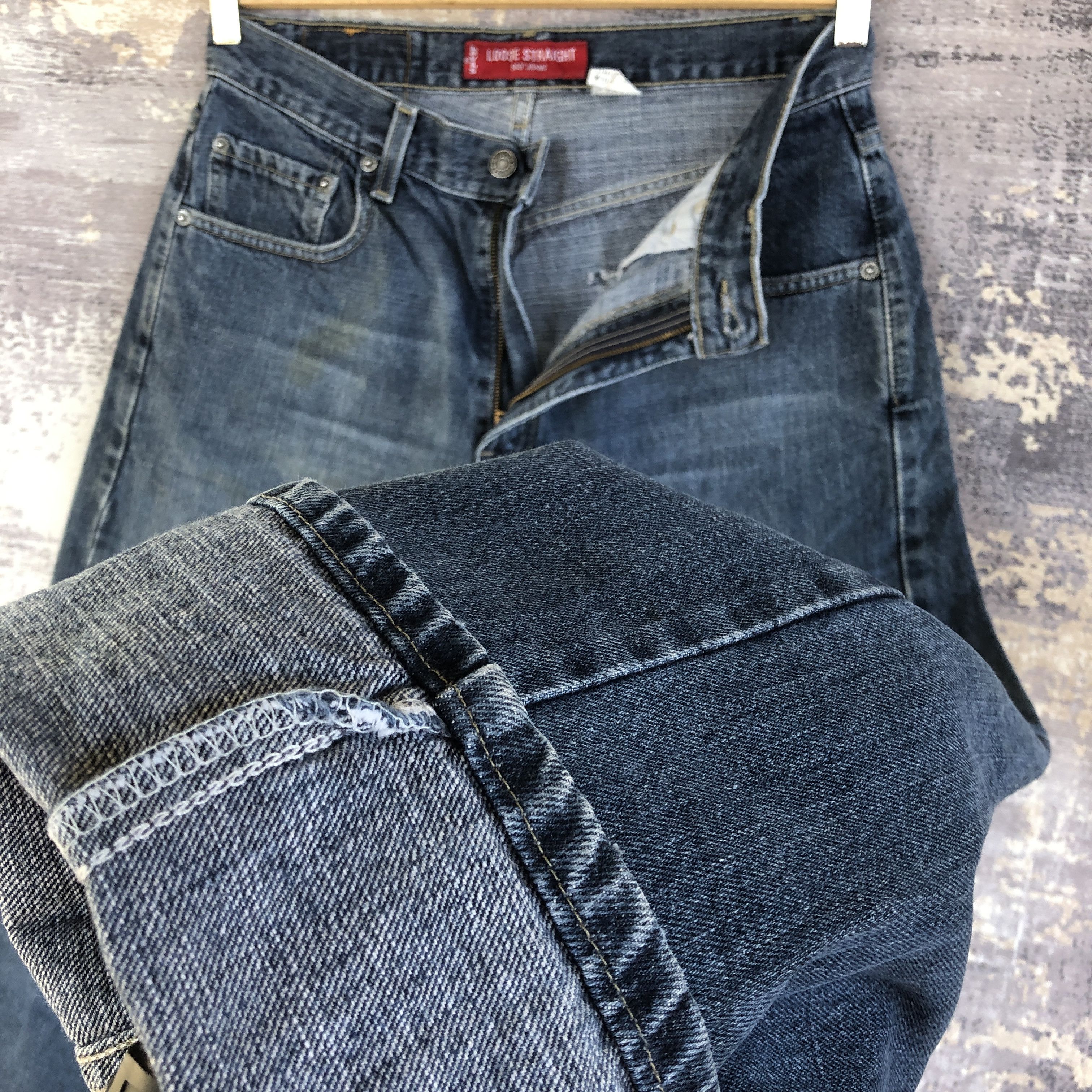 Levi's Vintage Y2K Levis 569 Baggy Jeans Levi's Light Wash Denim Size US 30 / EU 46 - 8 Thumbnail