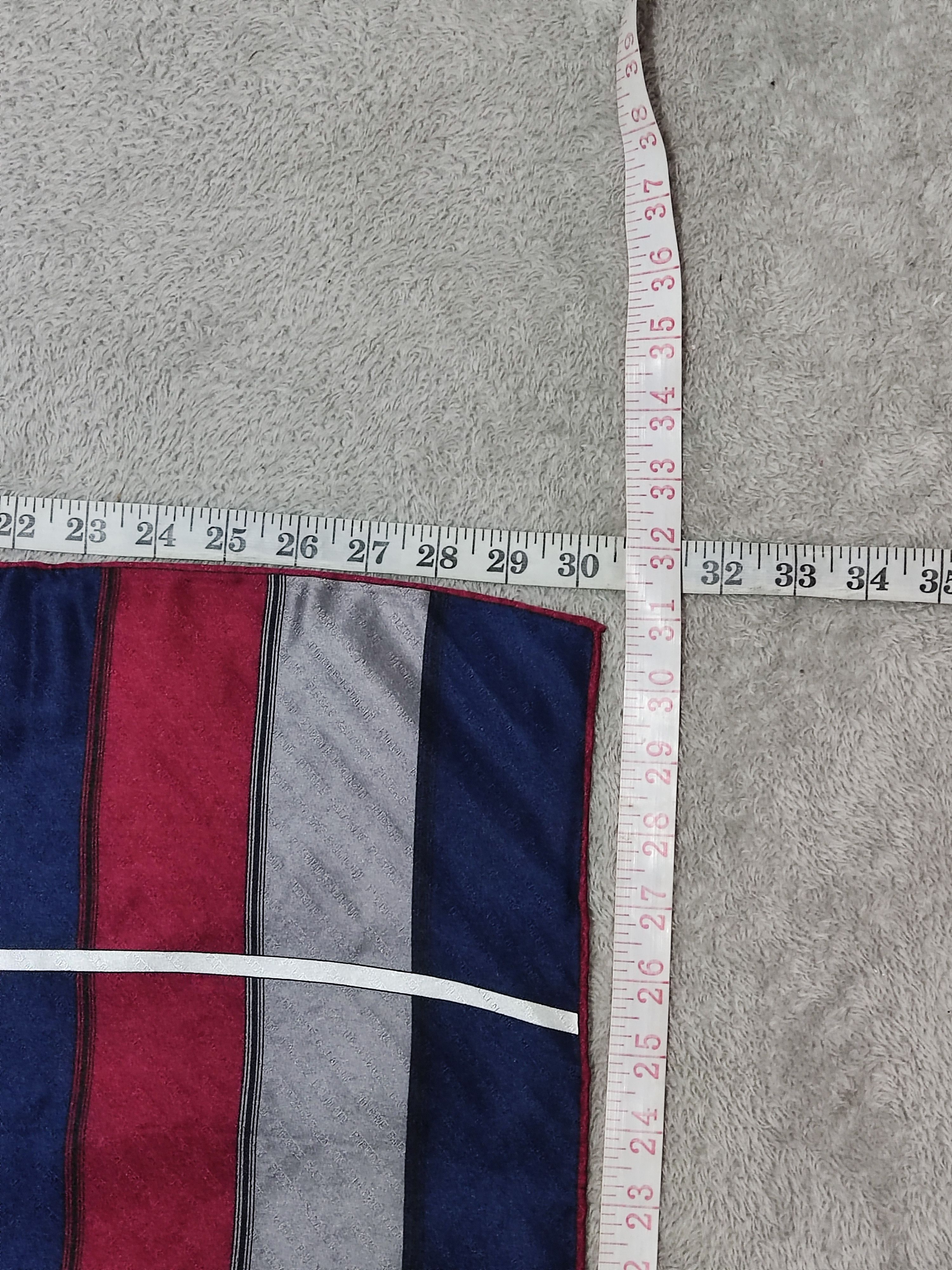 Pierre Balmain Pierre Balmain Paris Silk Scarf Monogram Jacquard Striped Size ONE SIZE - 6 Thumbnail