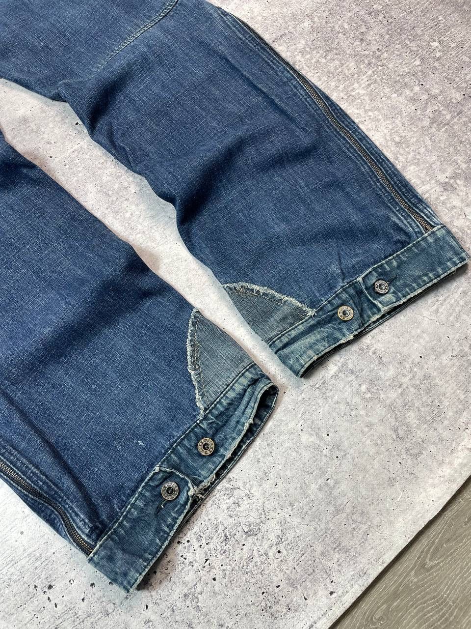 G-Star Vintage 00s G Star Raw Biker Concept Elwood Denim Jeans Y2K Size US 29 - 6 Thumbnail
