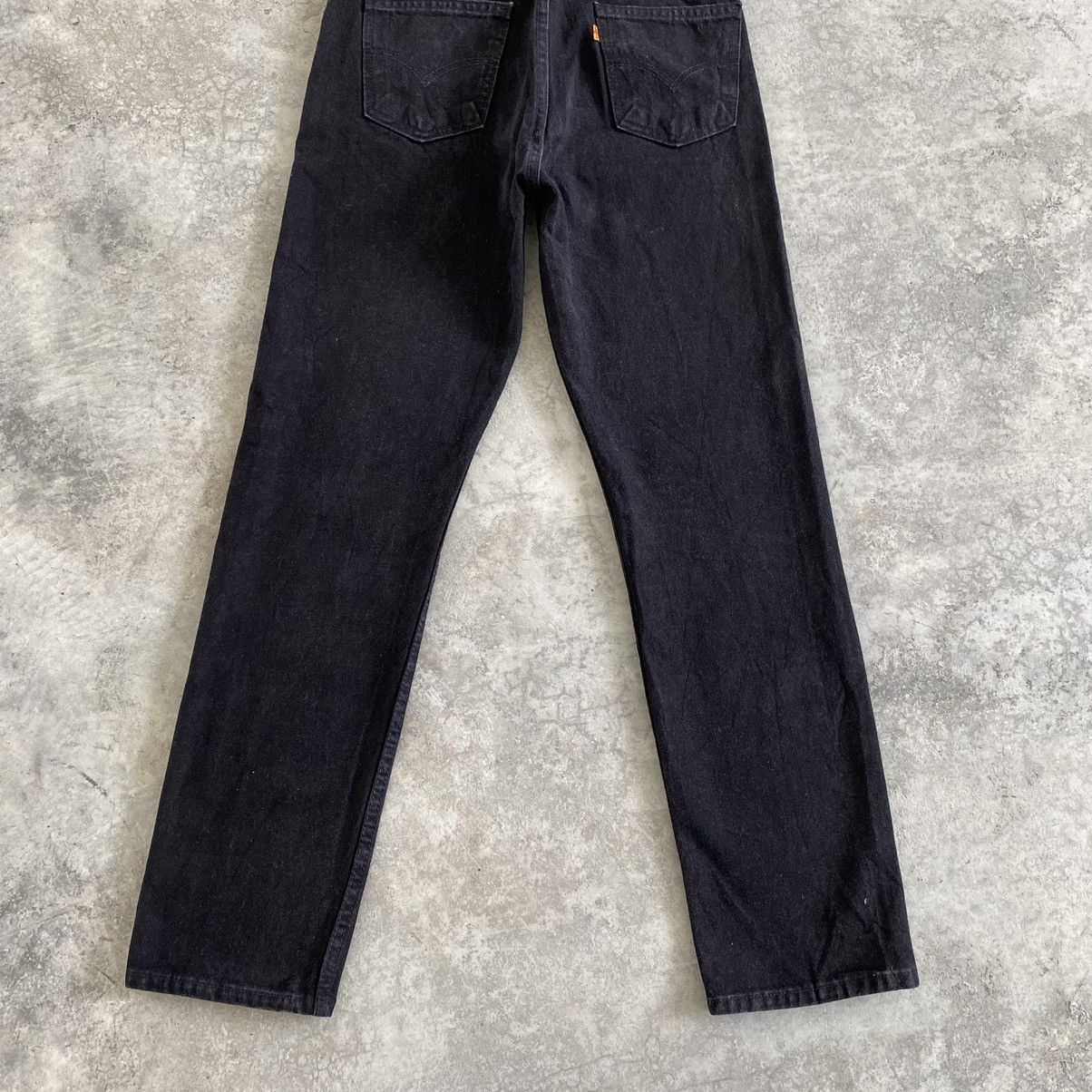 Levi's VTG 1995 Levis 505 Orange Tab Straight Leg Black Denim Size US 31 - 16 Thumbnail