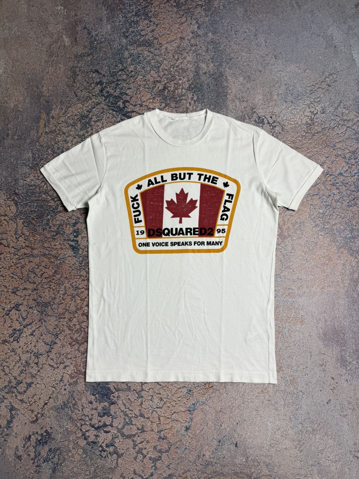 Dsquared2 T-short Tee Big Logo Size L White Drill