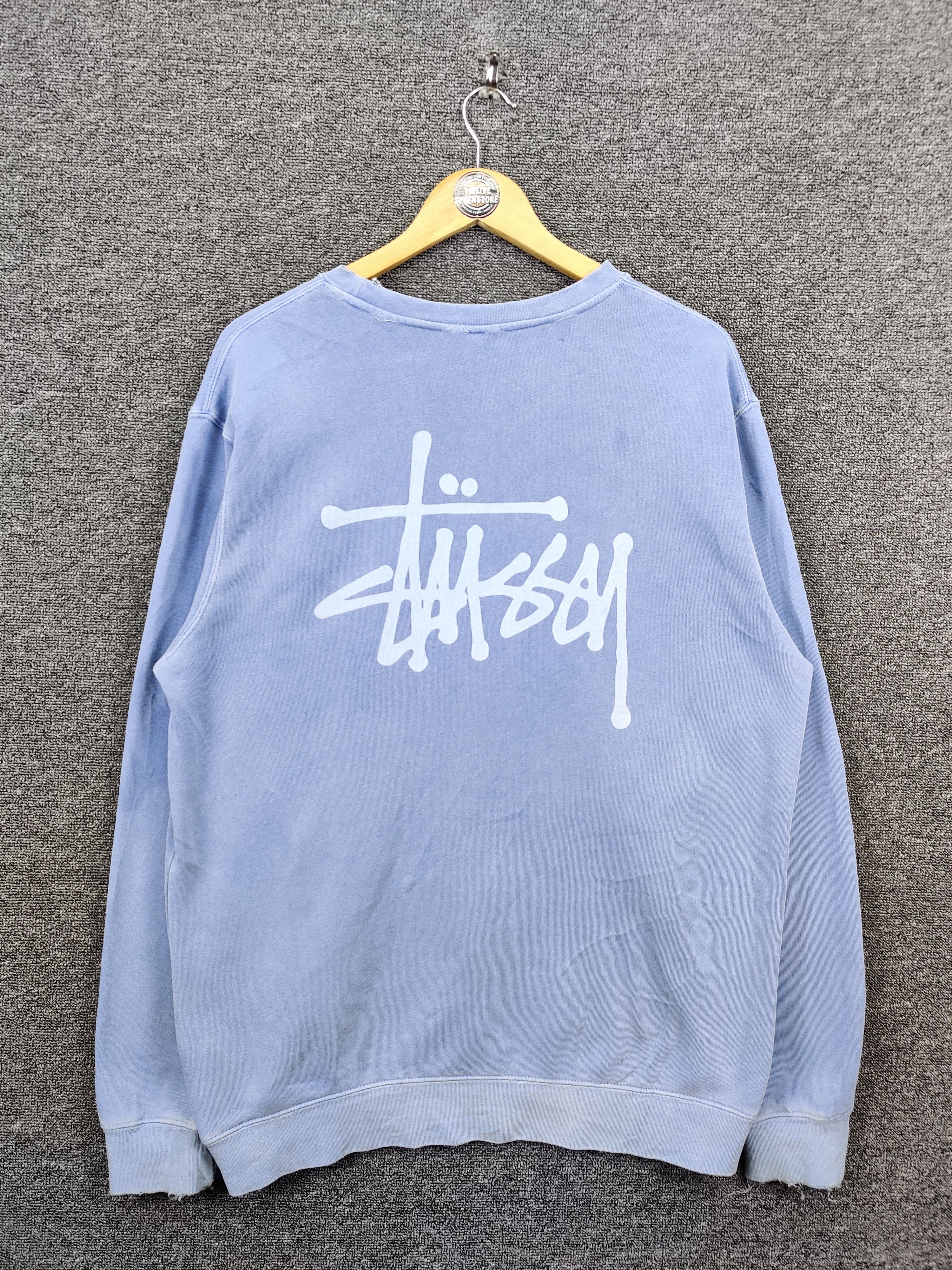 Vintage Stussy Signature Distressed Crewneck Sweatshirt