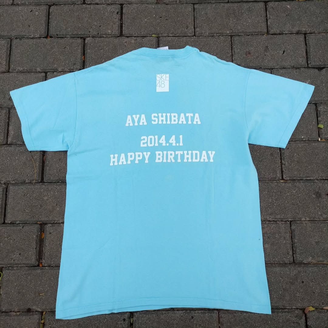 Band Tees SKE48 Aya Shibata Birthday 2014 Tee Size US M / EU 48-50 / 2 - 2 Thumbnail