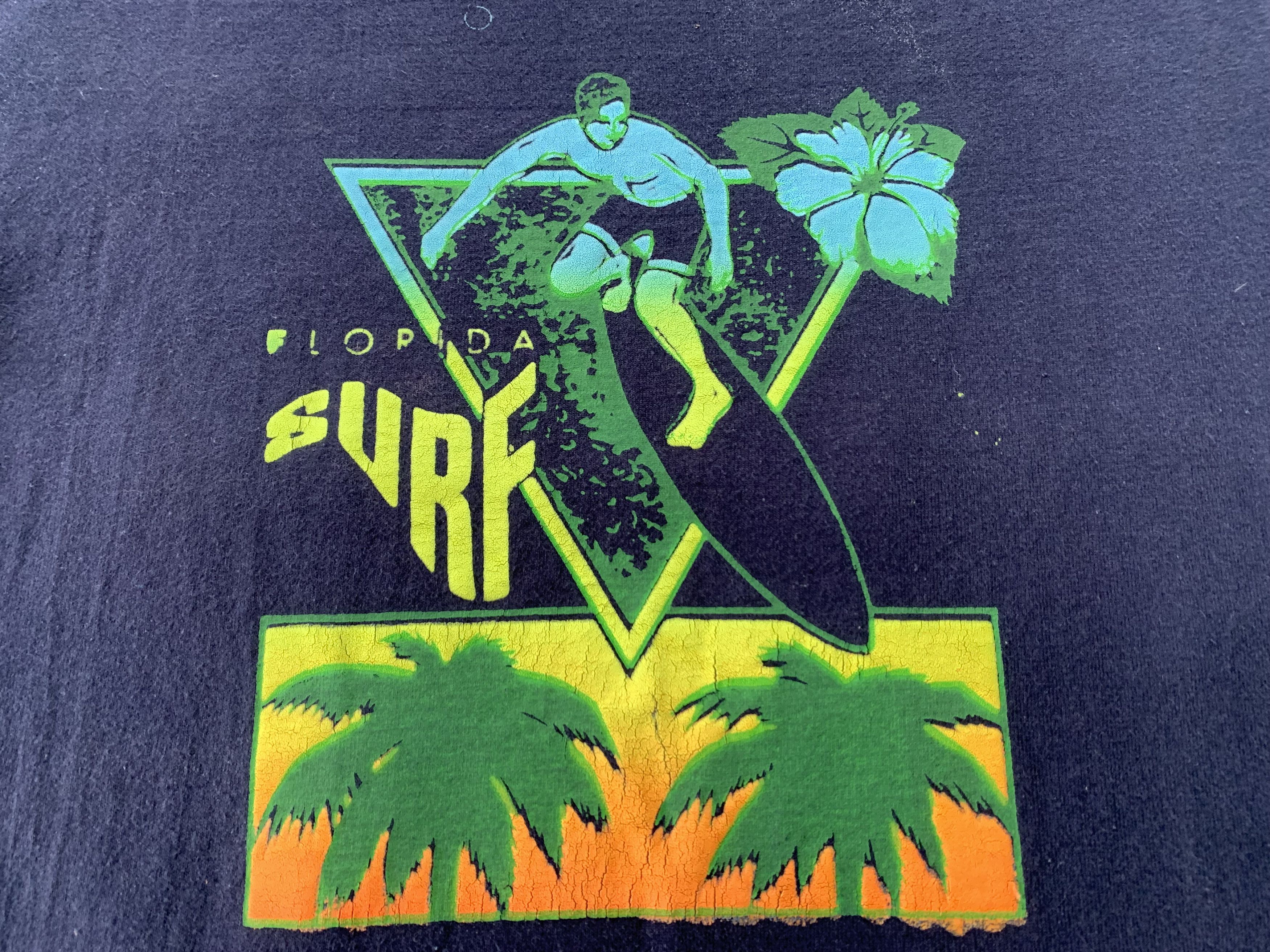 Ccm Vintage CCM Florida Surf Style Beach Cotton Printed T-Shirt Size US S / EU 44-46 / 1 - 5 Thumbnail