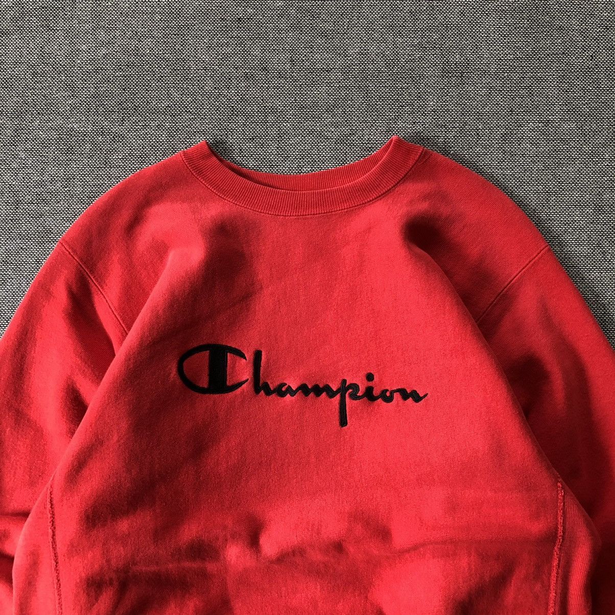 Champion CHAMPION Spellout Reverse Weave Crewneck Sweatshirt Size US L / EU 52-54 / 3 - 3 Thumbnail