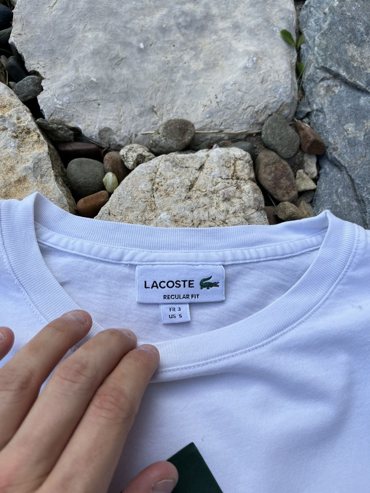 Lacoste × Vintage Vintage Lacoste funny block big logo y2k pixel tee t-shirt Size US S / EU 44-46 / 1 - 9 Thumbnail