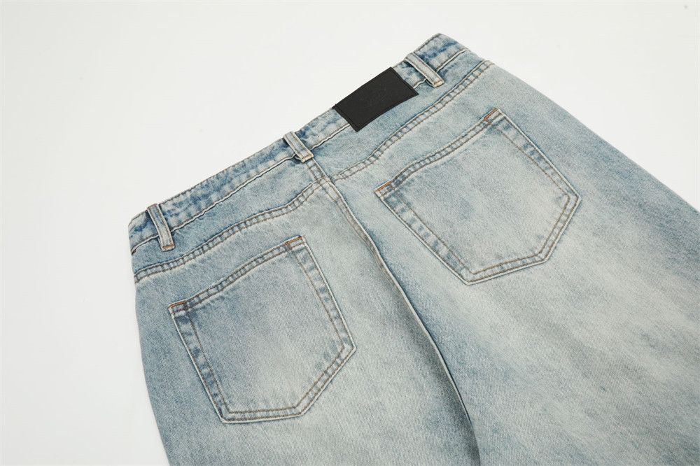 Japanese Brand × Jean Washed men's loose casual punk distressed straight jeans Size US 32 / EU 48 - 6 Thumbnail