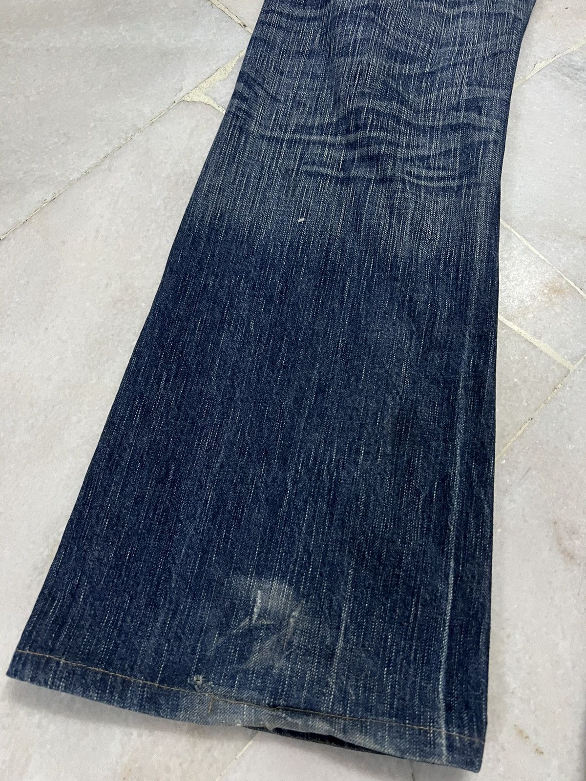 Kapital EDWIN 503 BLUE TRIP MUD WASH BOOTCUT JEANS Size US 32 / EU 48 - 13 Thumbnail