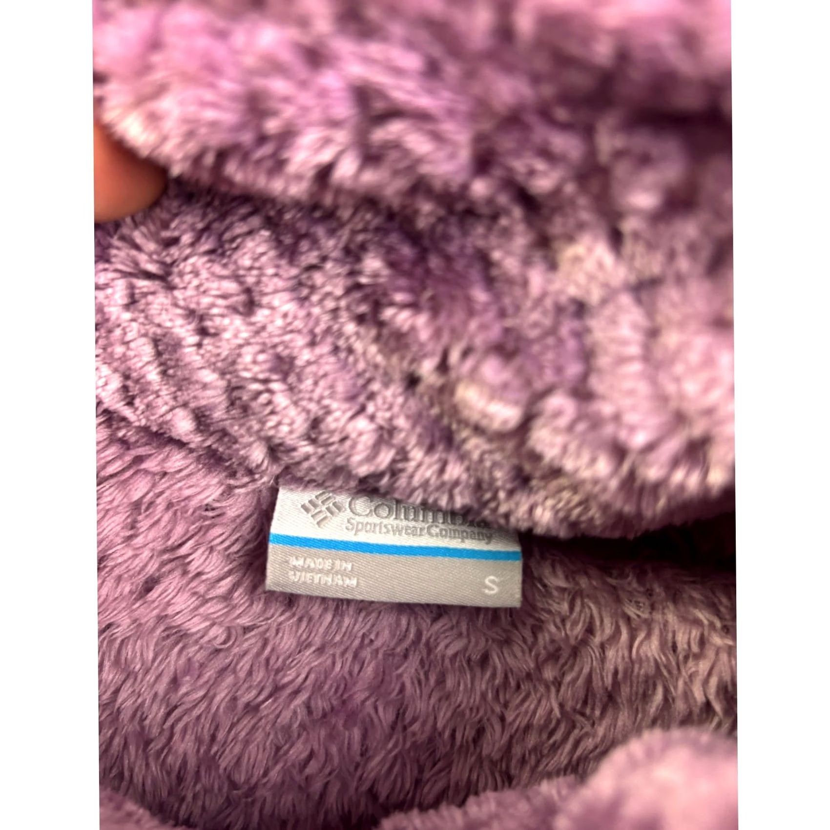 Vintage Columbia Fire Side II Sherpa Fleece Jacket Women Small Purple Full Zip XL0668 Size S / US 4 / IT 40 - 3 Thumbnail