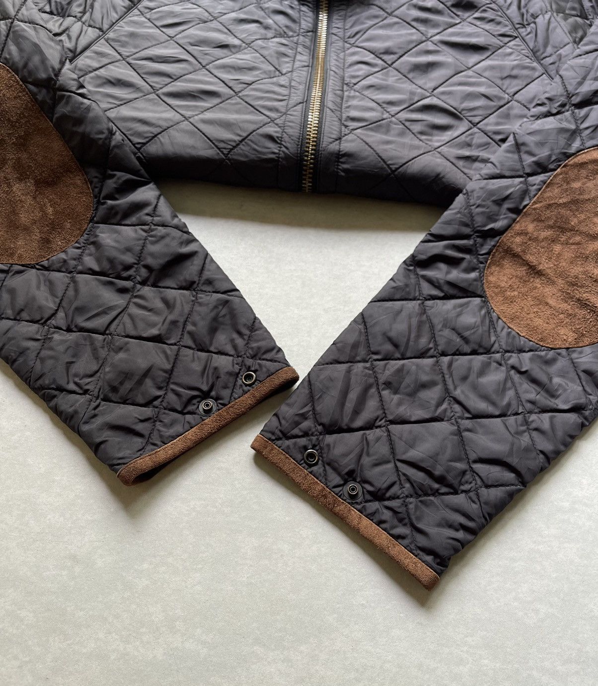 Polo Ralph Lauren 🔥Vintage Polo Ralph Lauren Men's Trim Leather Quilted Jacket Size US L / EU 52-54 / 3 - 10 Thumbnail